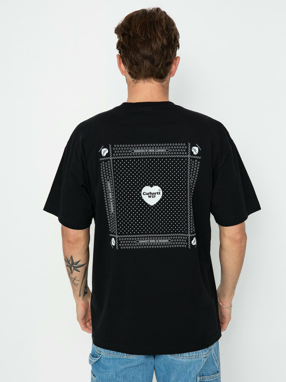 Tričko Carhartt WIP Heart Bandana (black/white)