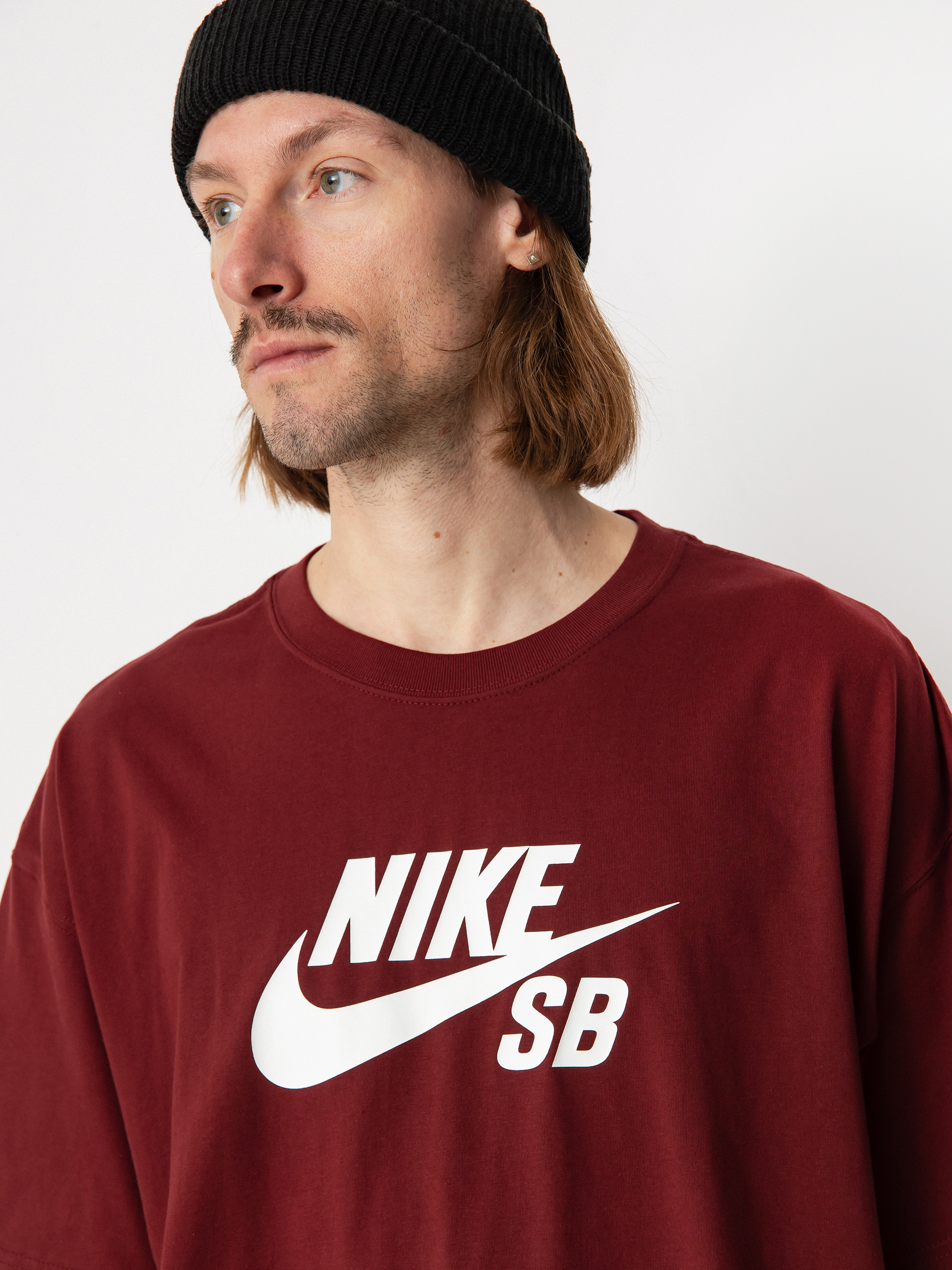 Tričko Nike SB Logo HBR (dark team red)
