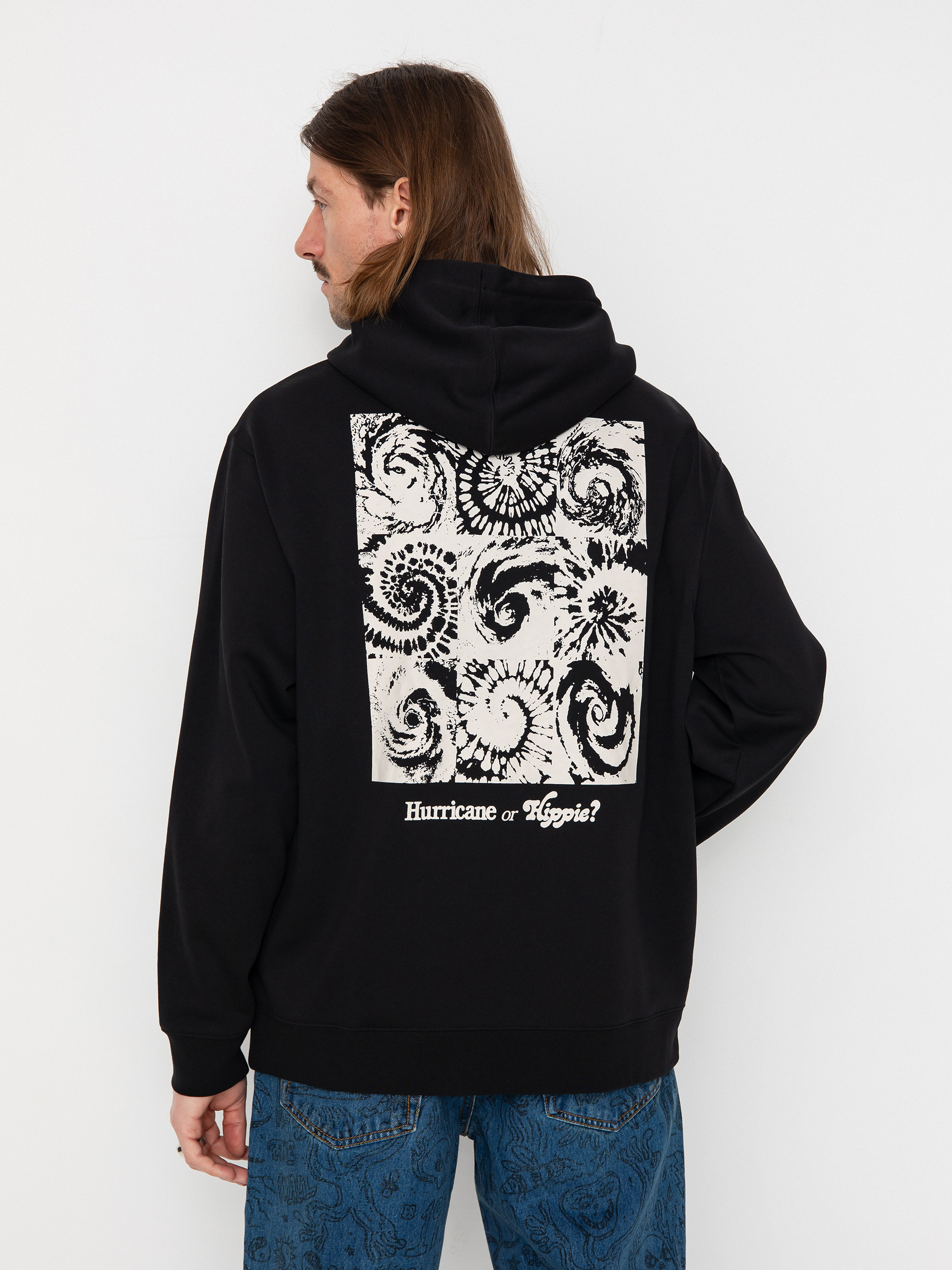 Mikina s kapucí Quiksilver Graphic Mix HD (black)