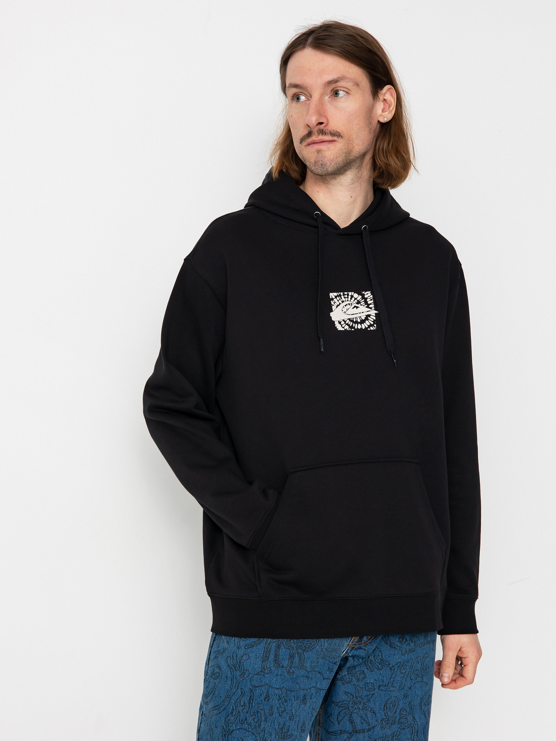 Mikina s kapucí Quiksilver Graphic Mix HD (black)