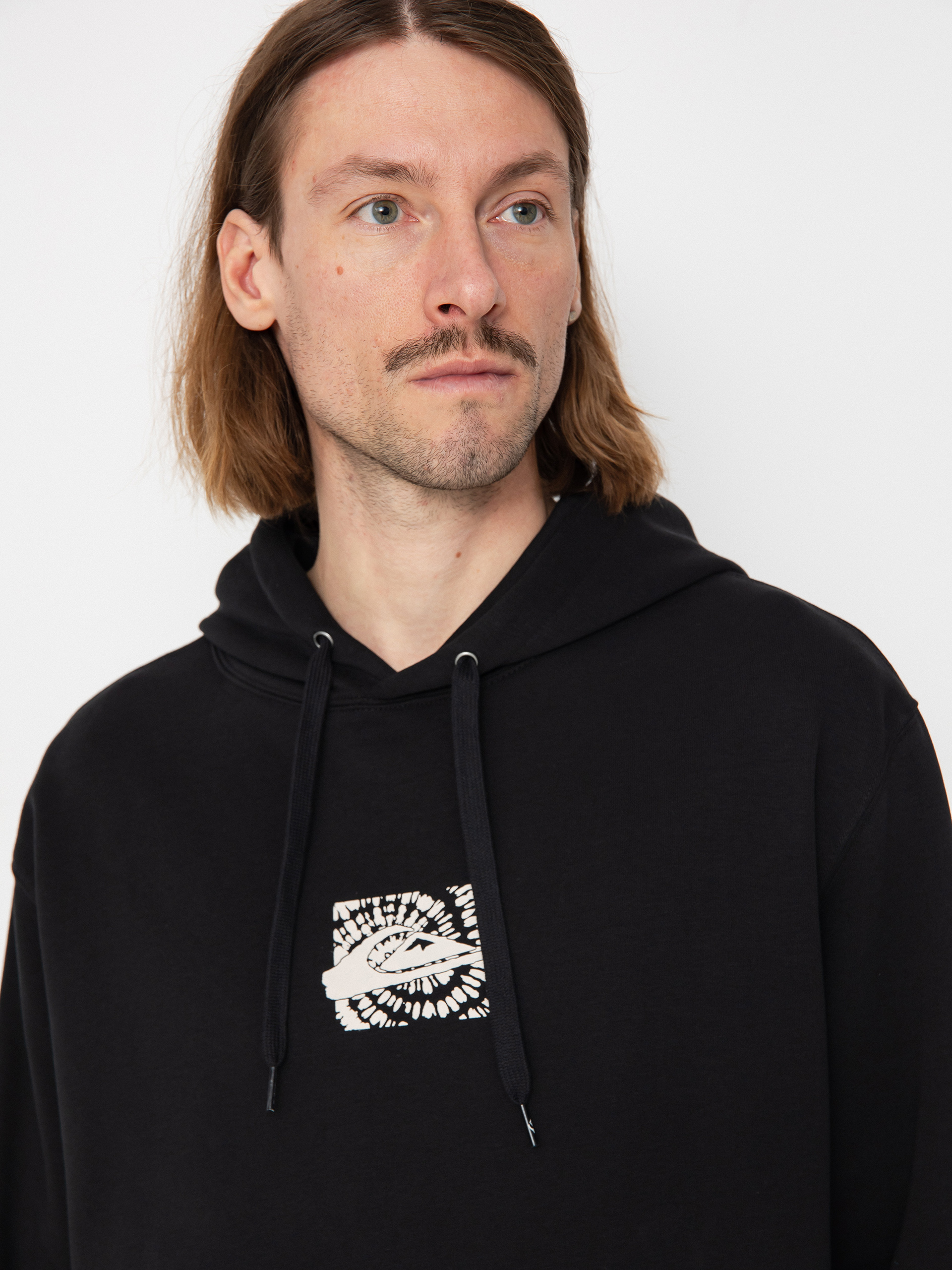 Mikina s kapucí Quiksilver Graphic Mix HD (black)