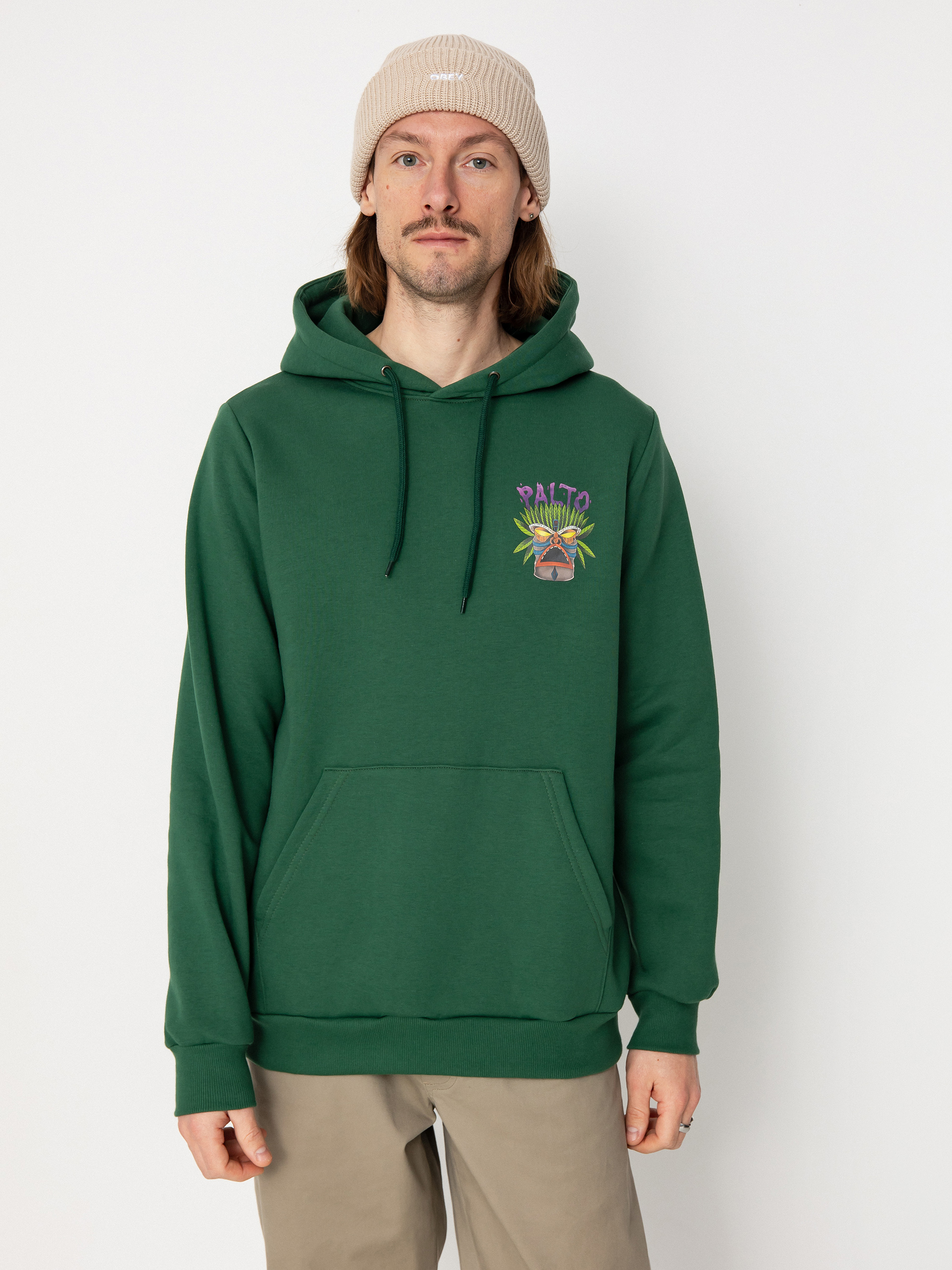 Mikina s kapucí Palto Totem HD (green)