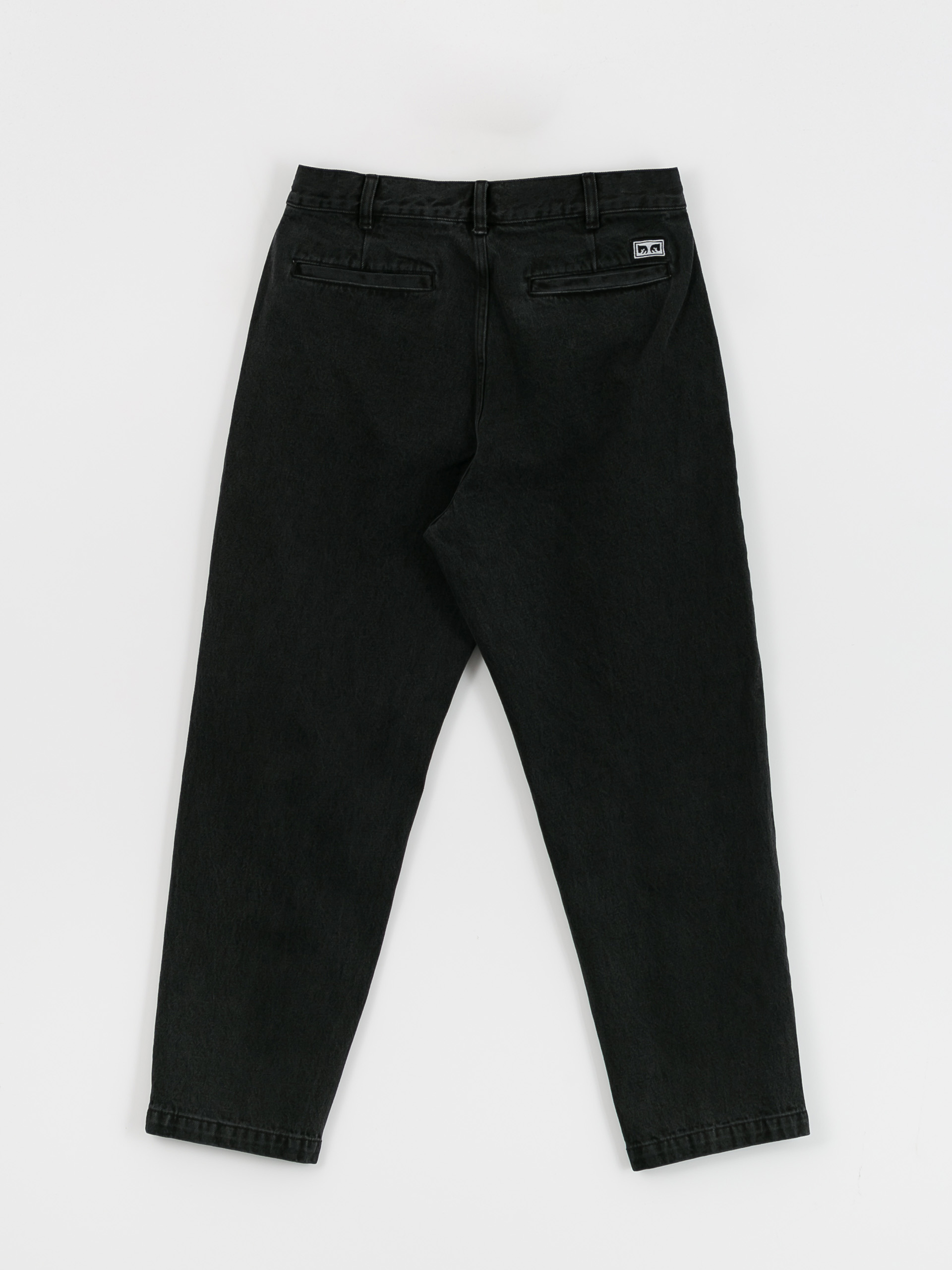 Kalhoty OBEY Fubar Pleated Denim (faded black)