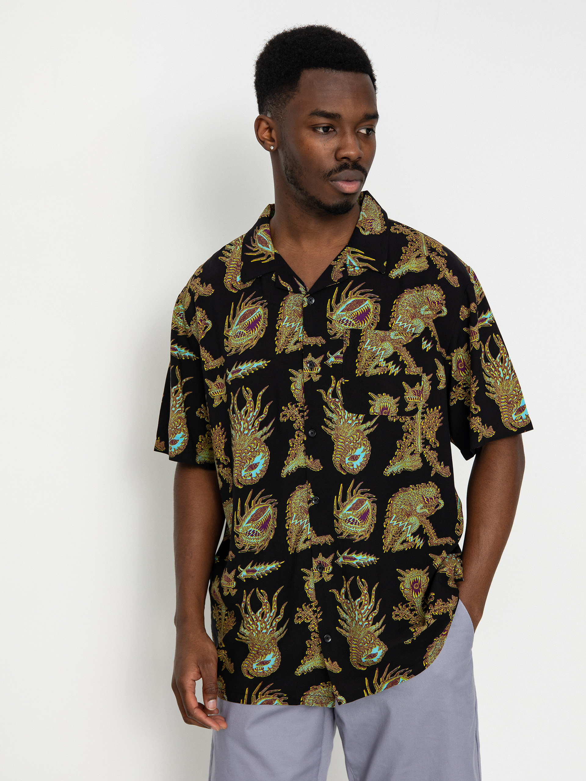 Košile Volcom Fa Tetsunori (black)