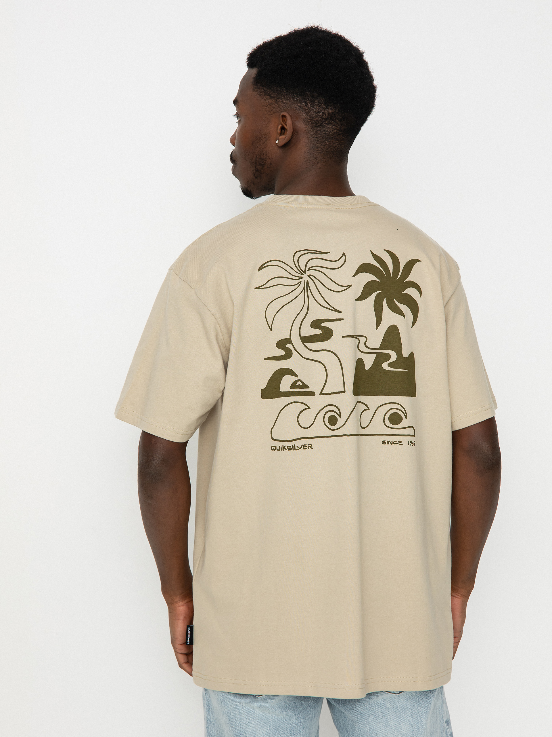 Tričko Quiksilver Tropical Breeze Mor (plaza taupe)