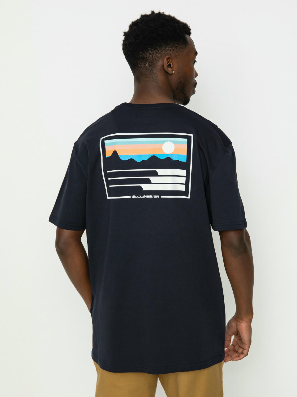 Tričko Quiksilver Land And Sea (dark navy)