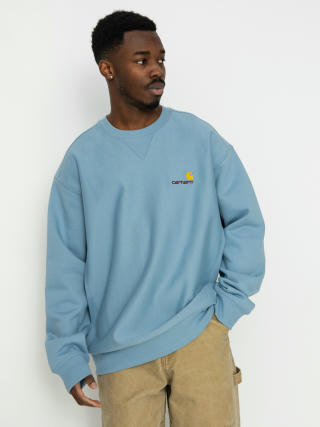 Mikina Carhartt WIP American Script (frosted blue)