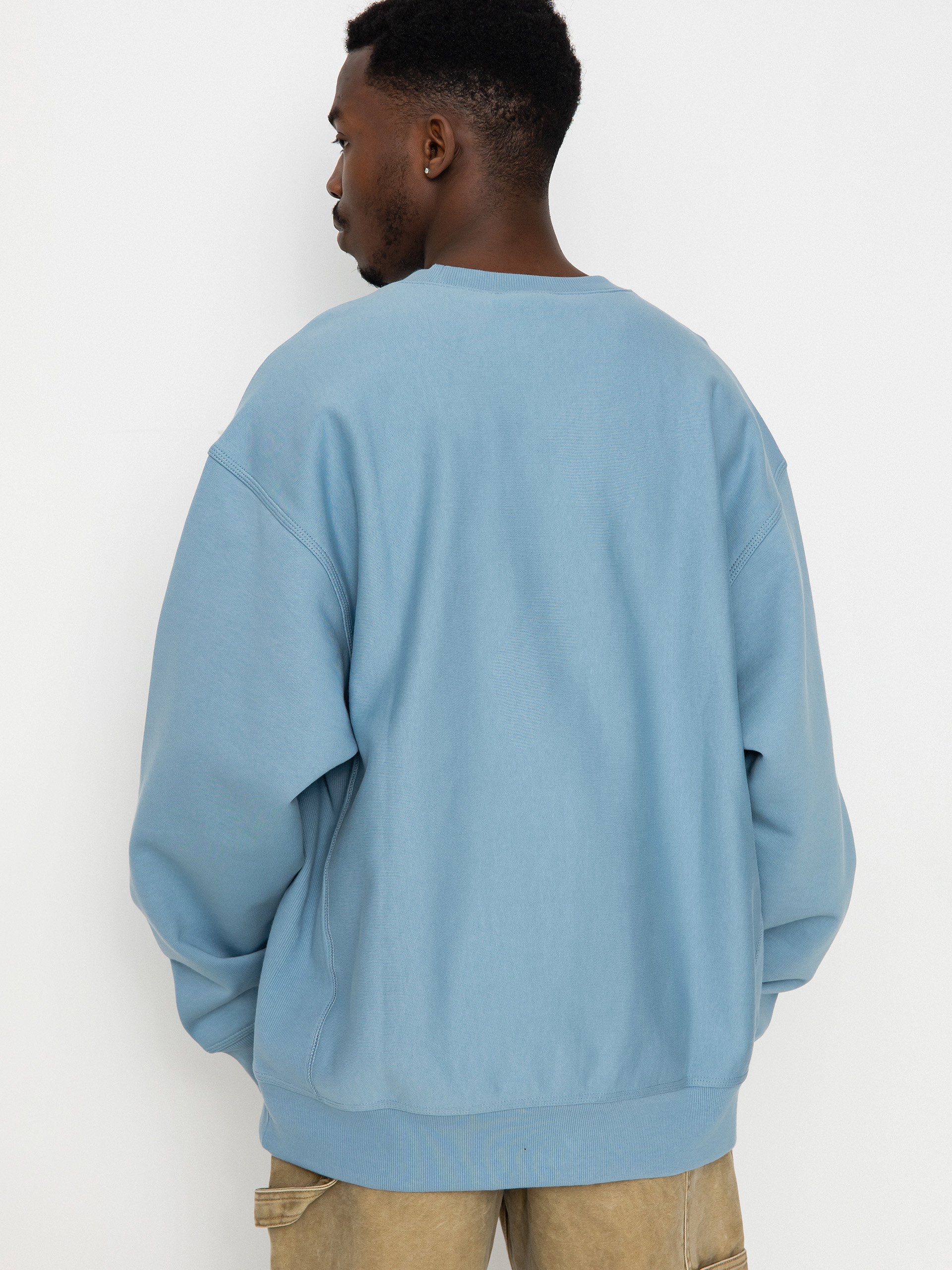 Mikina Carhartt WIP American Script (frosted blue)