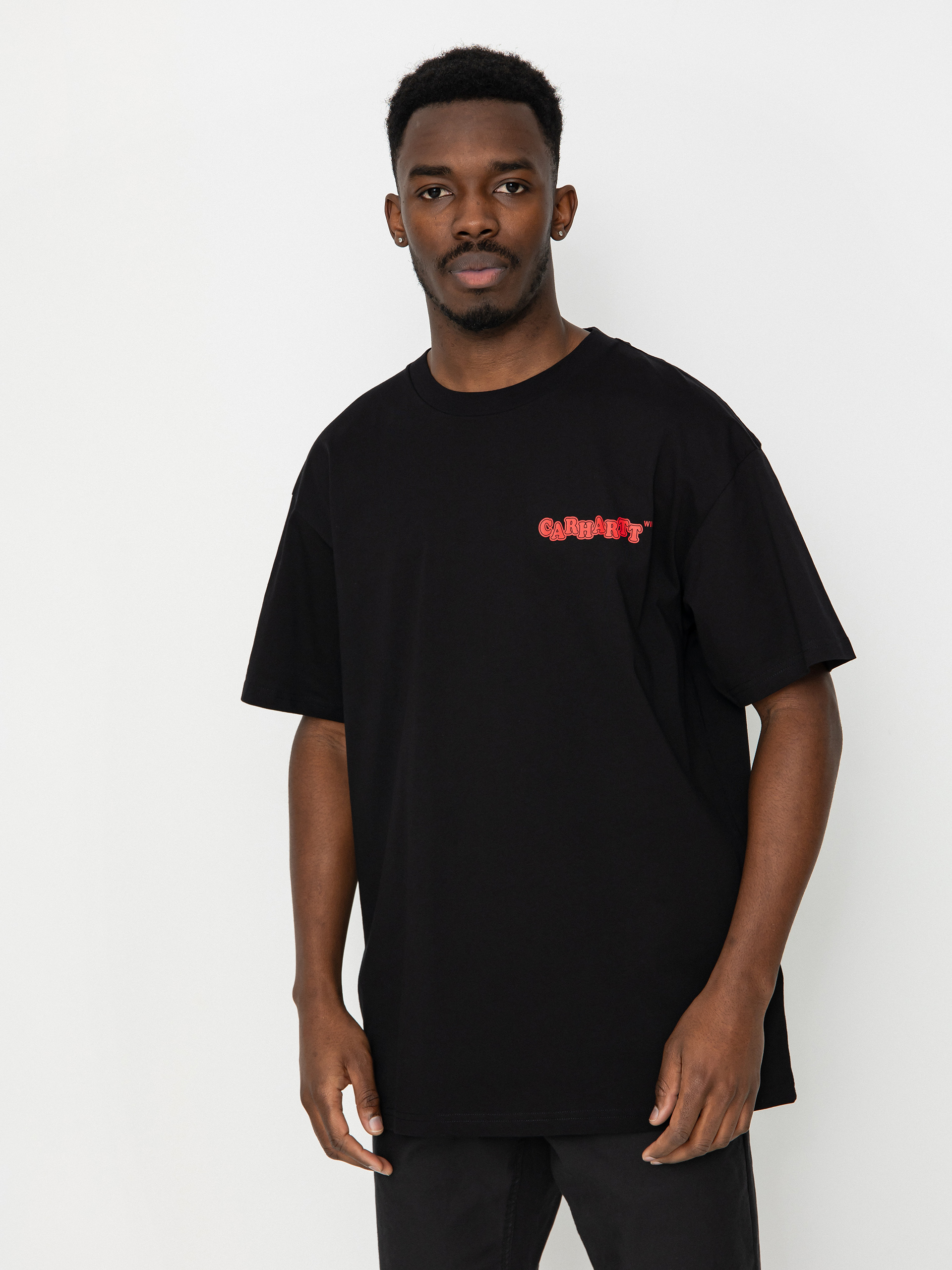 Tričko Carhartt WIP Fast Food (black/red)
