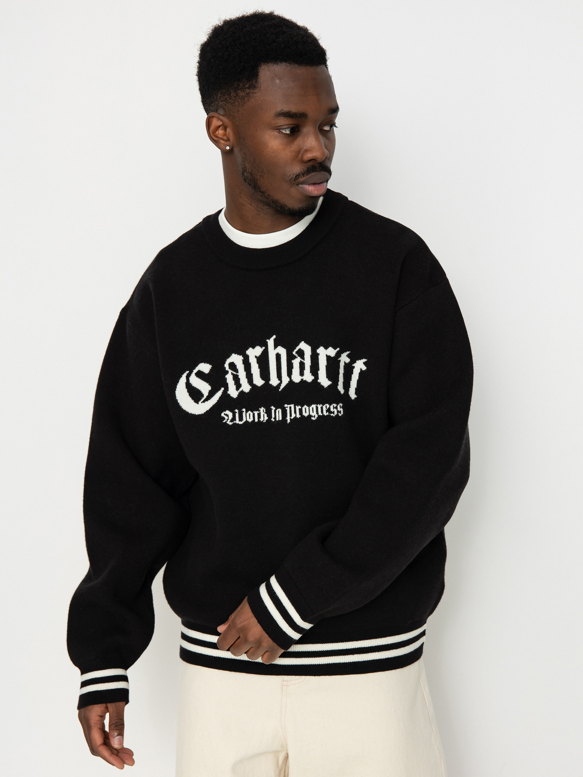 Svetr Carhartt WIP Onyx (black/wax)