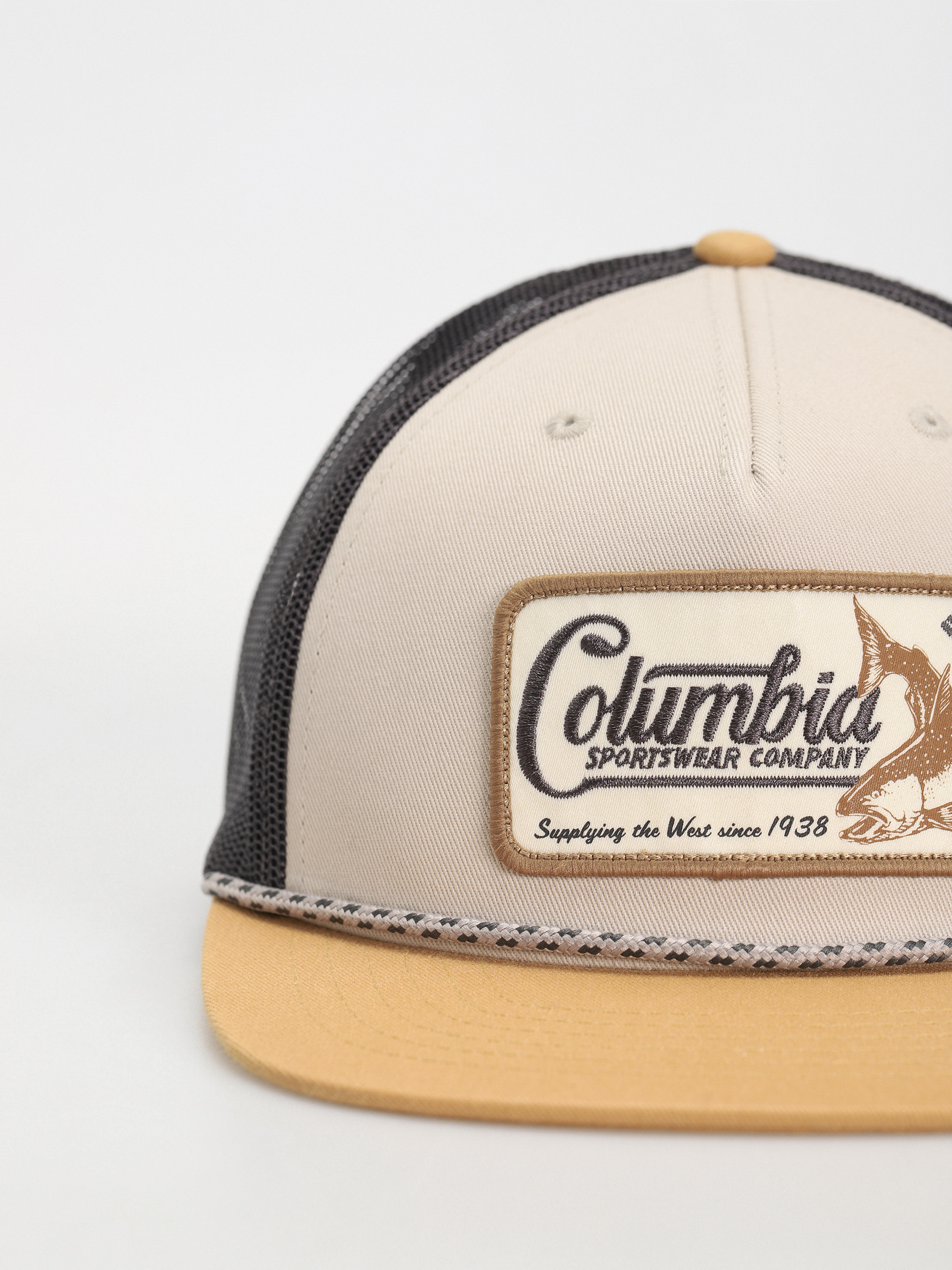 Kšiltovka  Columbia Flat Brim Snap Back (dark stone/light camel/west fish)