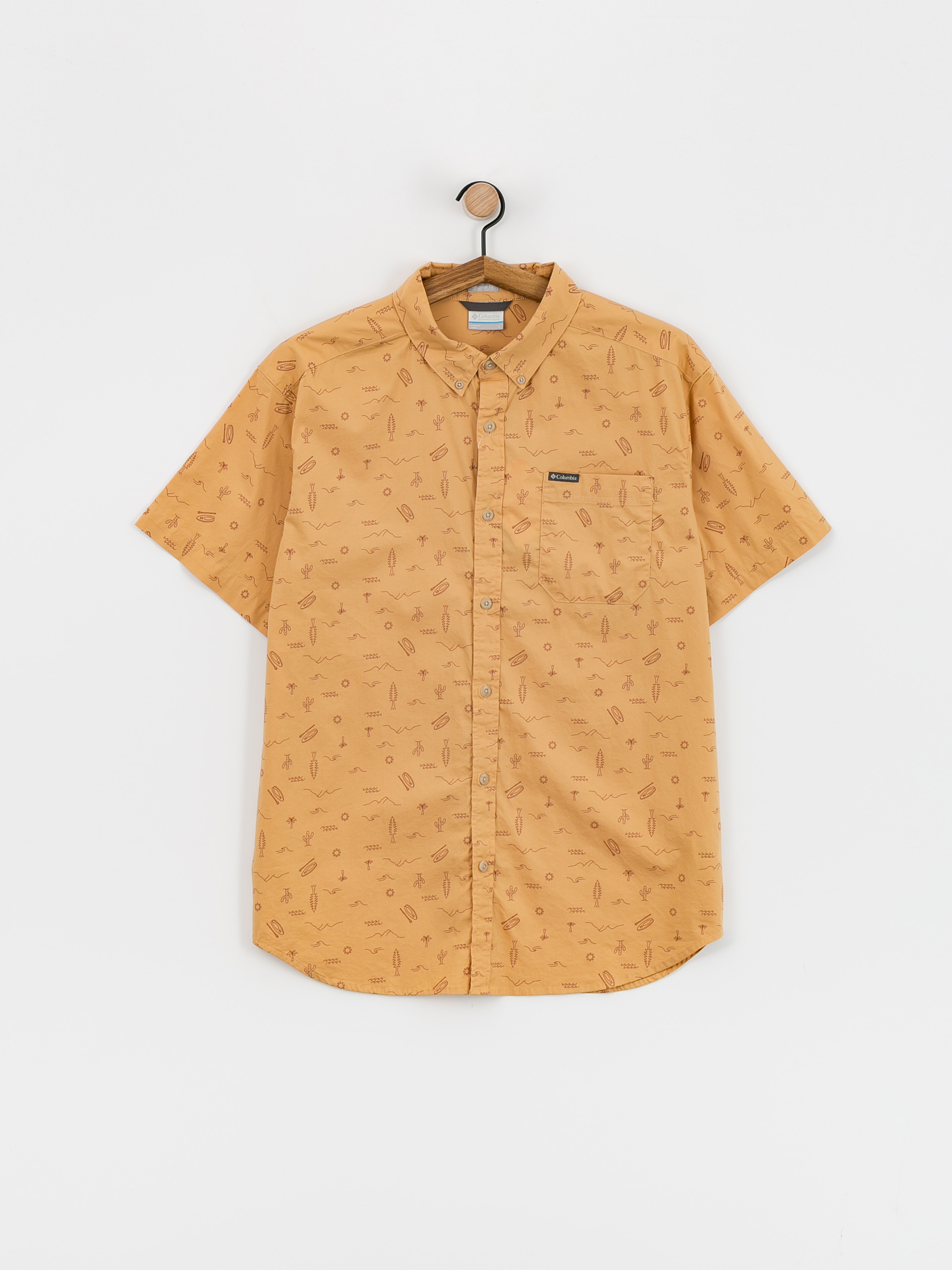 Košile Columbia Rapid Rivers Printed (light camel explorer)