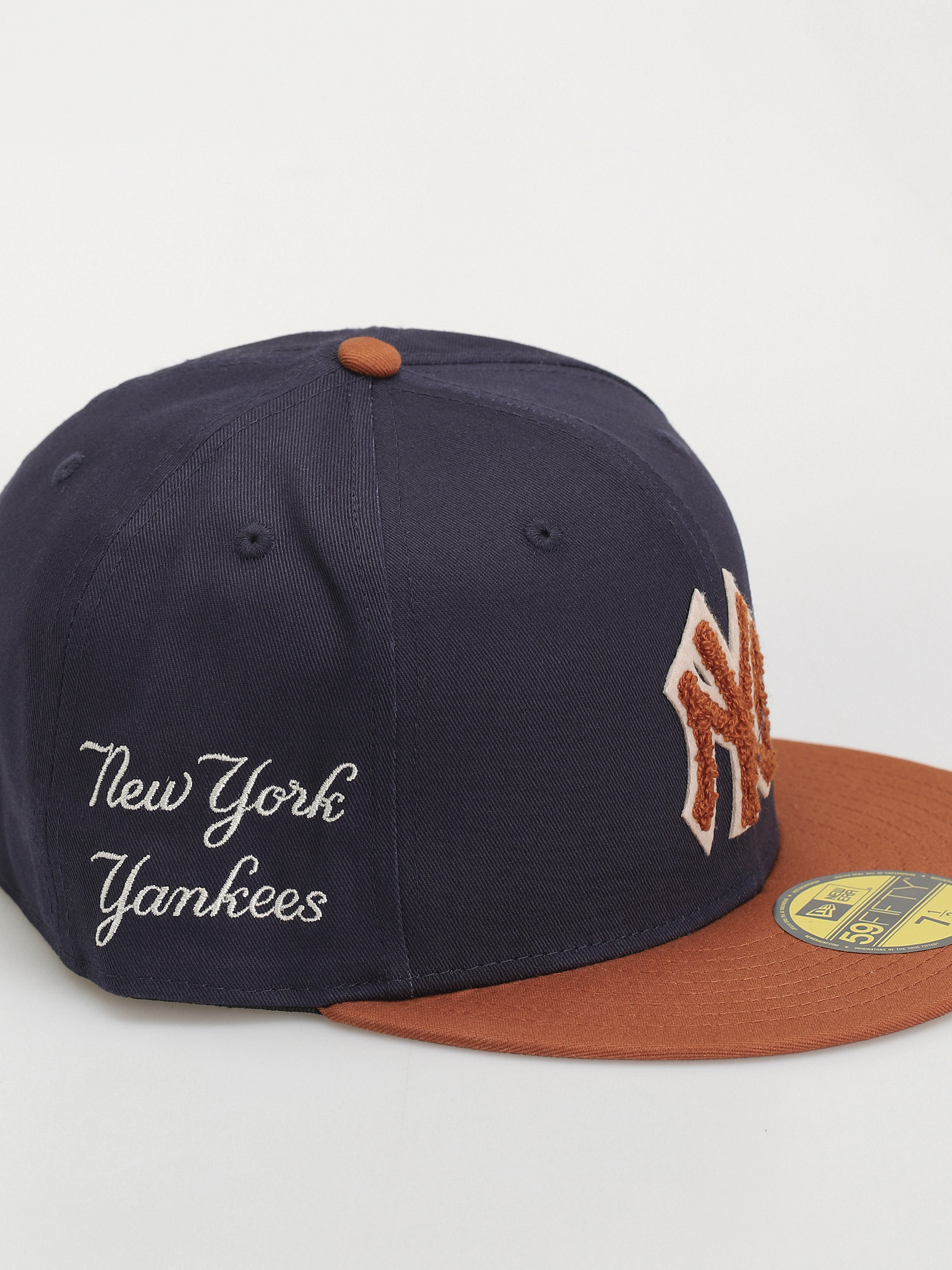 Kšiltovka  New Era Boucle 59Fifty New York Yankees (navy/brown)