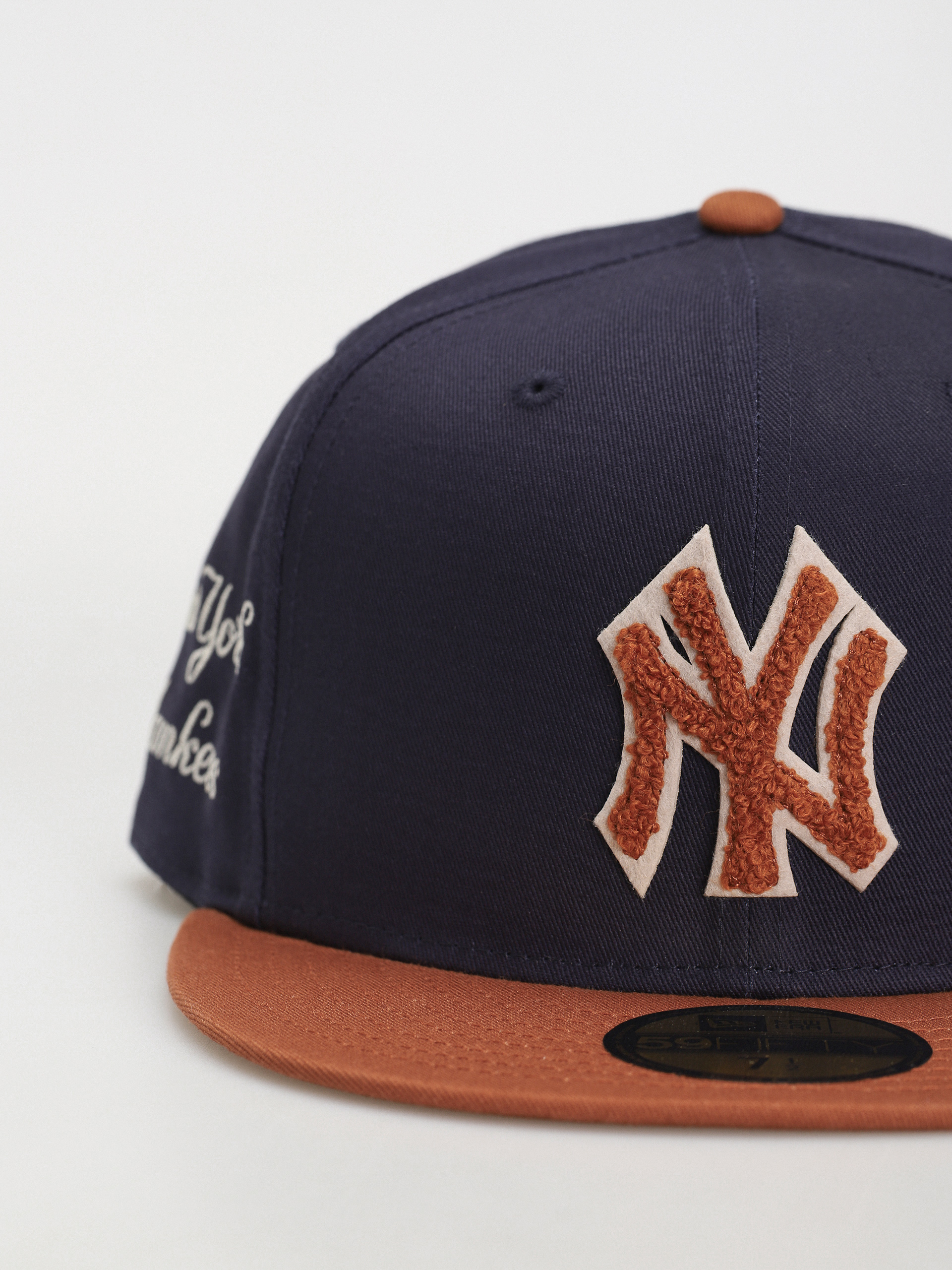 Kšiltovka  New Era Boucle 59Fifty New York Yankees (navy/brown)