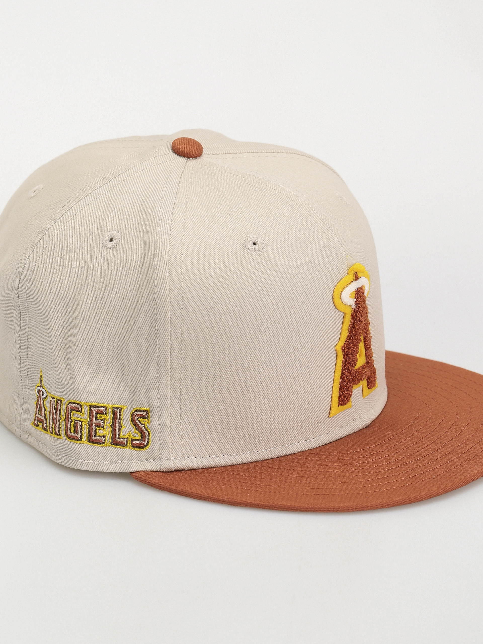 Kšiltovka  New Era Boucle 59Fifty Anaheim Angels (stone/brown)