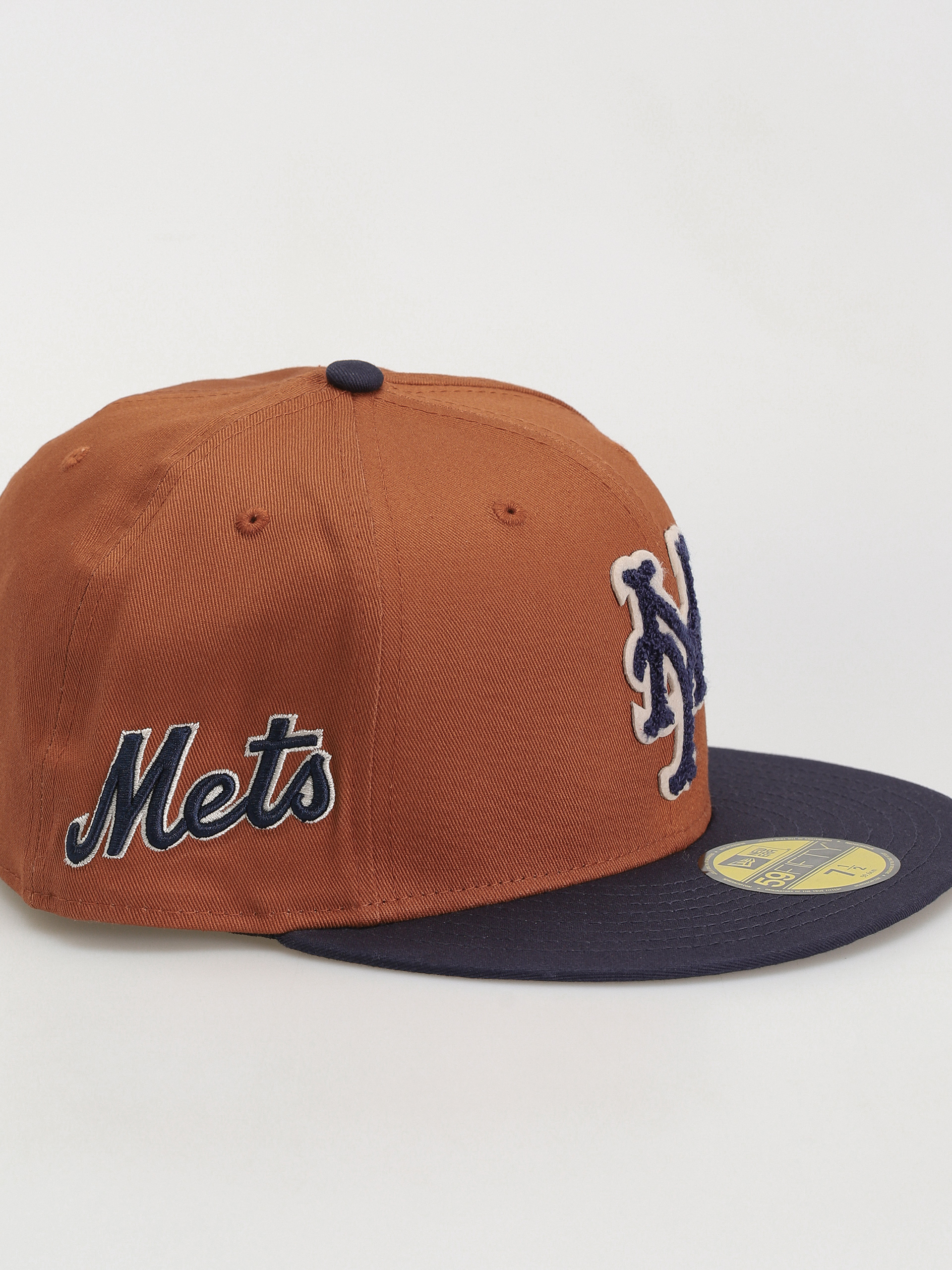 Kšiltovka  New Era Boucle 59Fifty New York Mets (brown/navy)