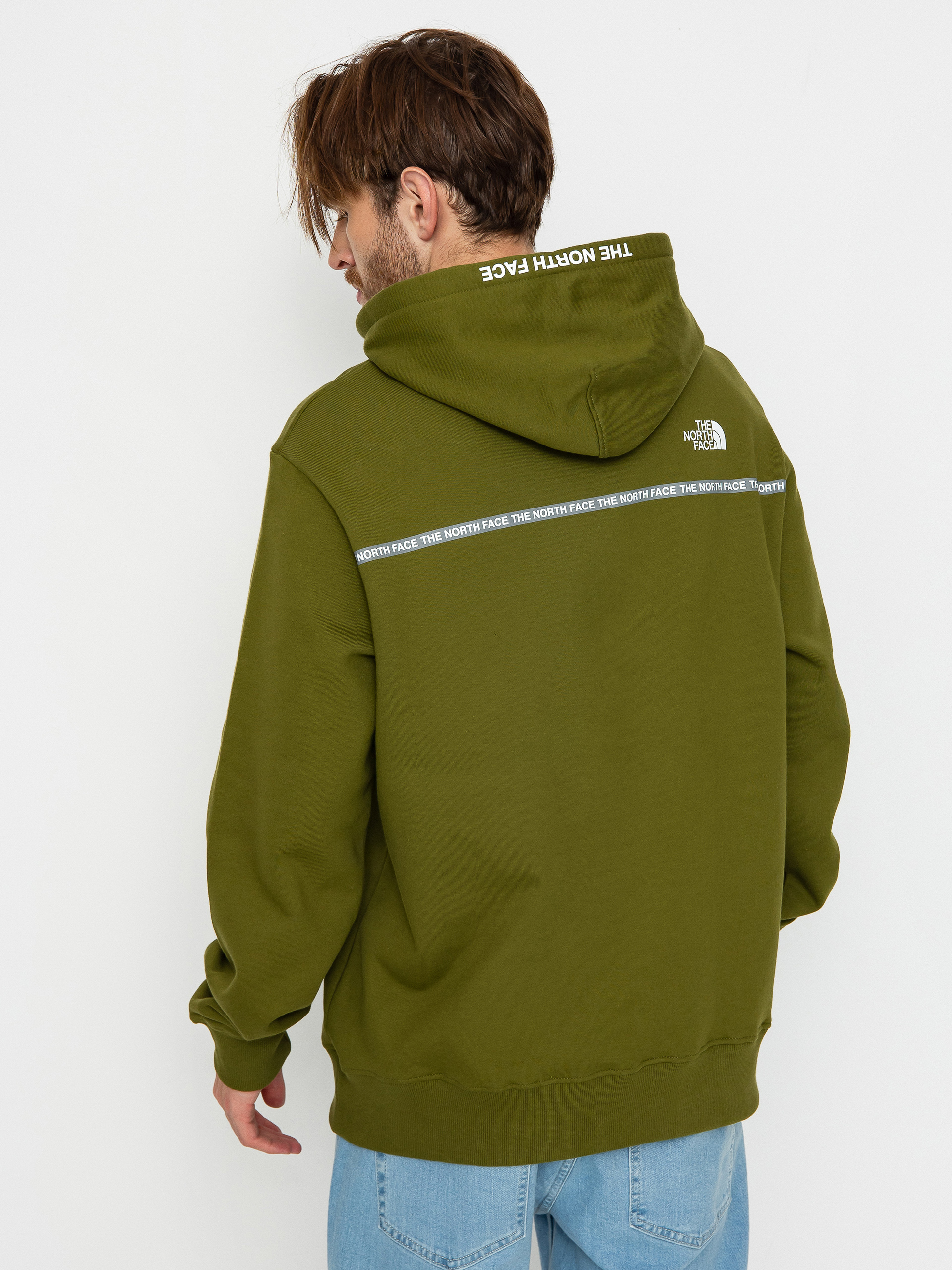 Mikina s kapucí The North Face Zumu HD (forest olive)