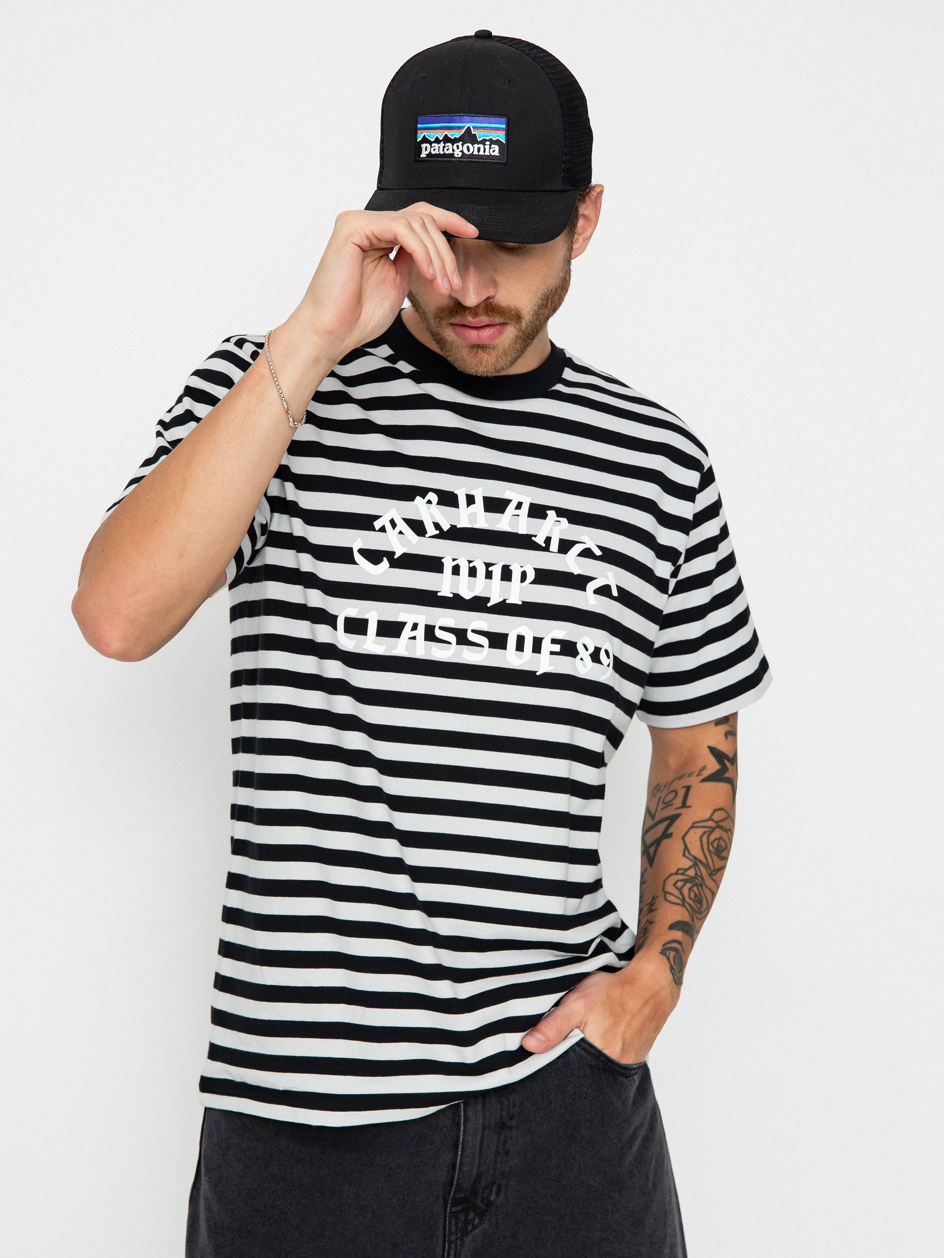 Tričko Carhartt WIP Scotty Athletic (scotty stripe/black/sonic silver)