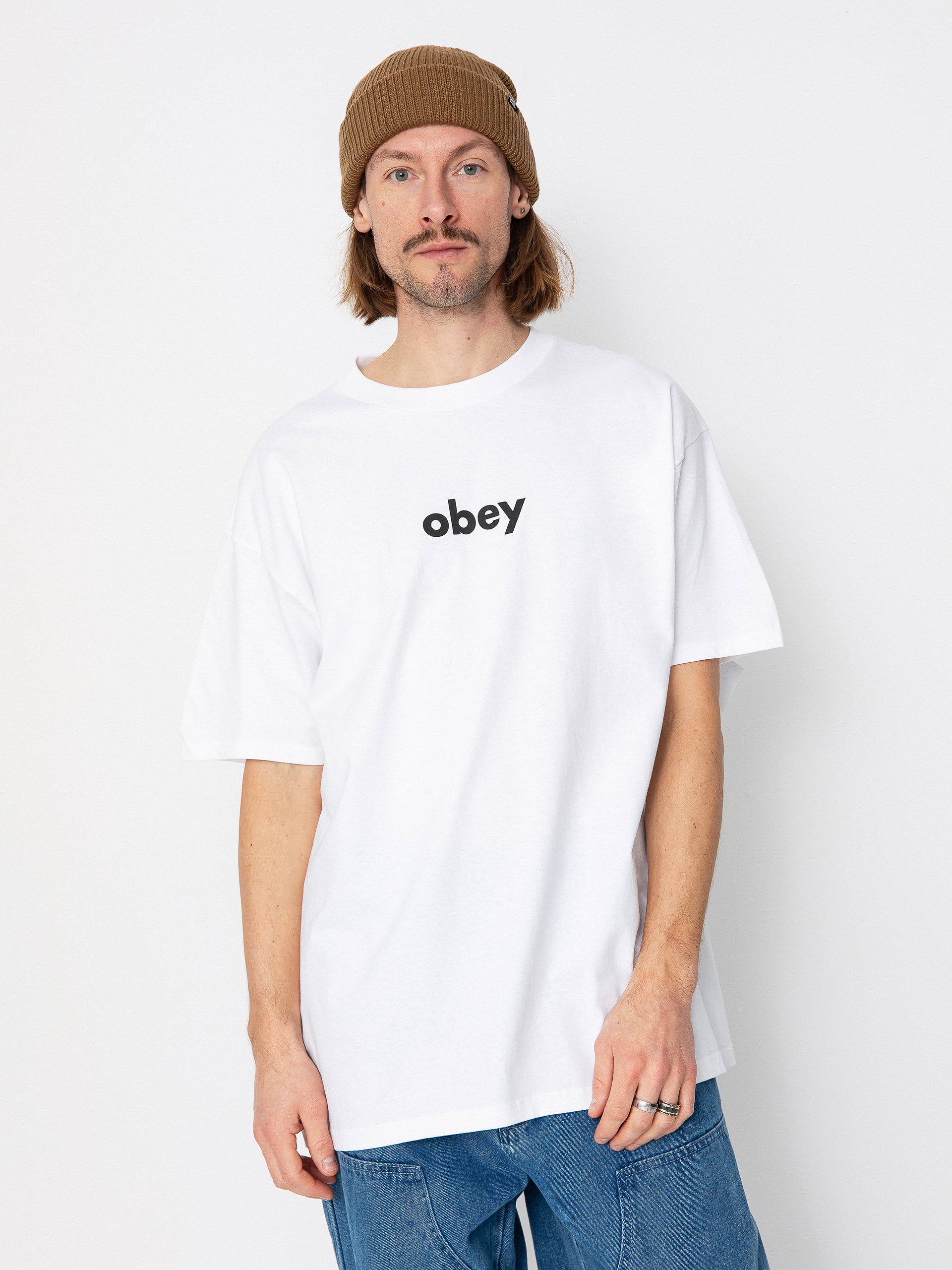 Tričko OBEY Lower Case 2 (white)