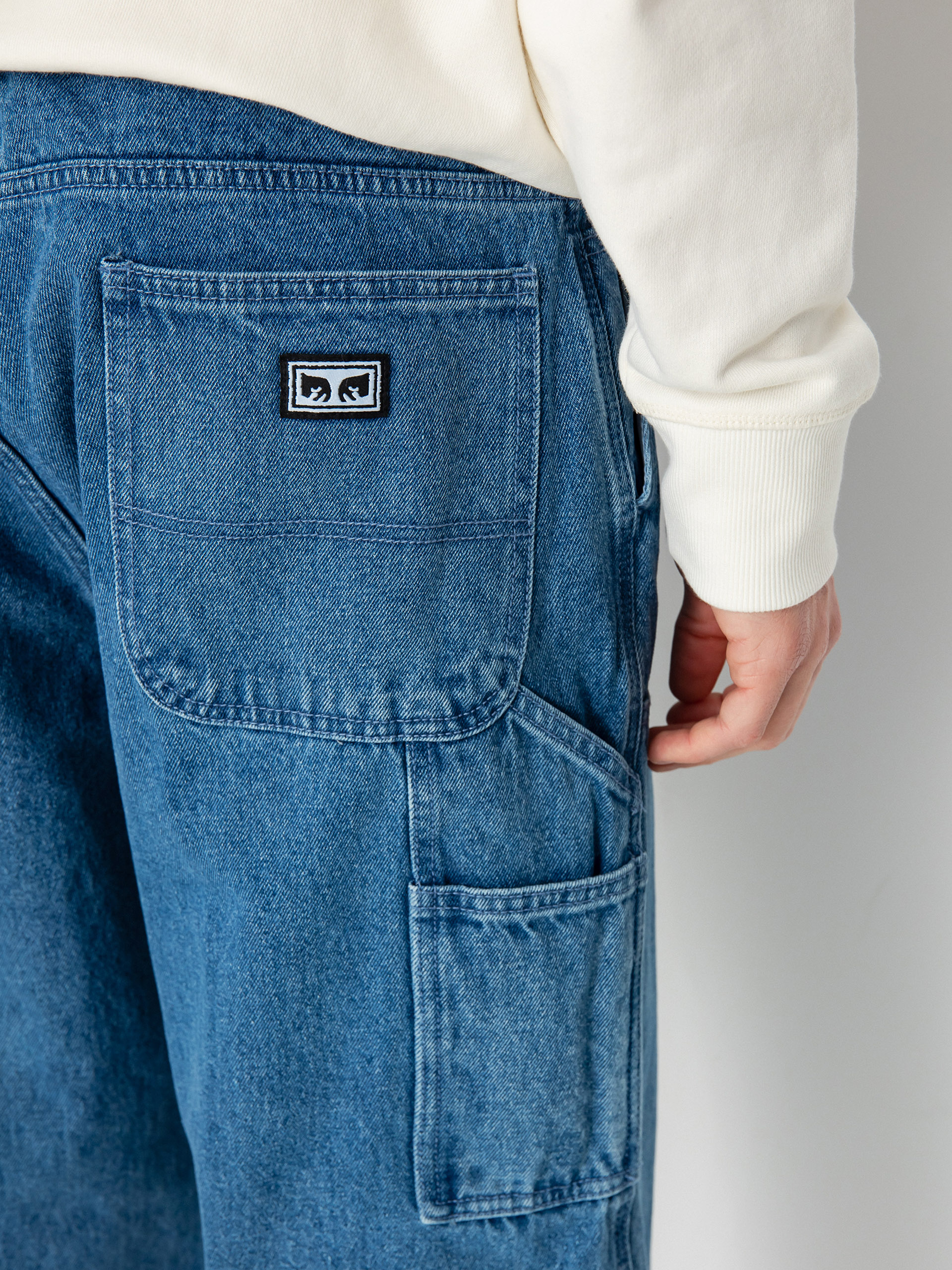 Kalhoty OBEY Bigwig Denim Carpenter (light indigo)