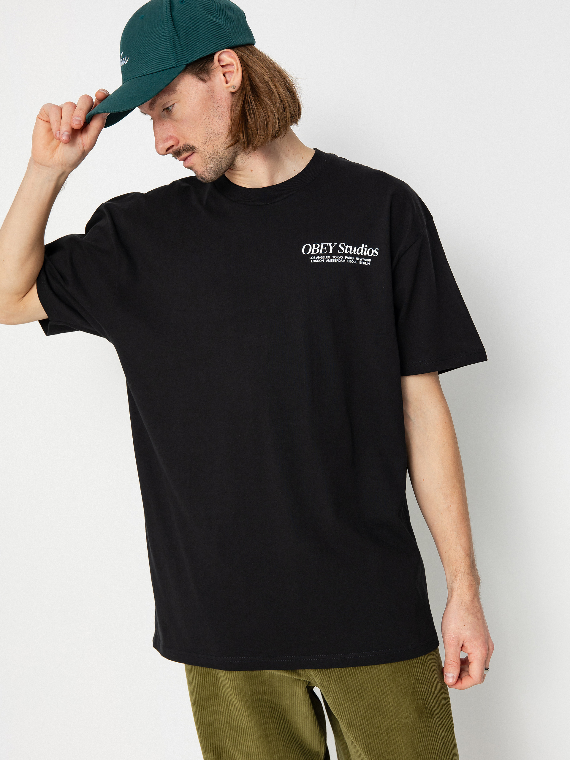 Tričko OBEY Studios (black)