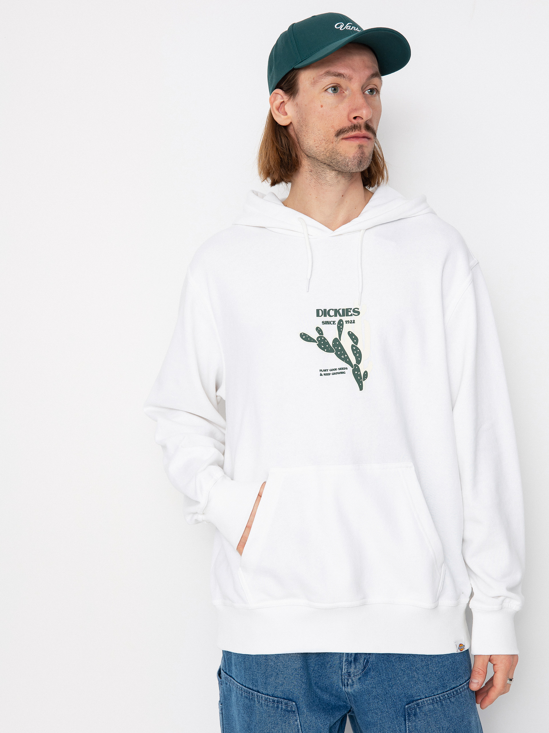 Mikina s kapucu00ed Dickies Herndon HD (white)