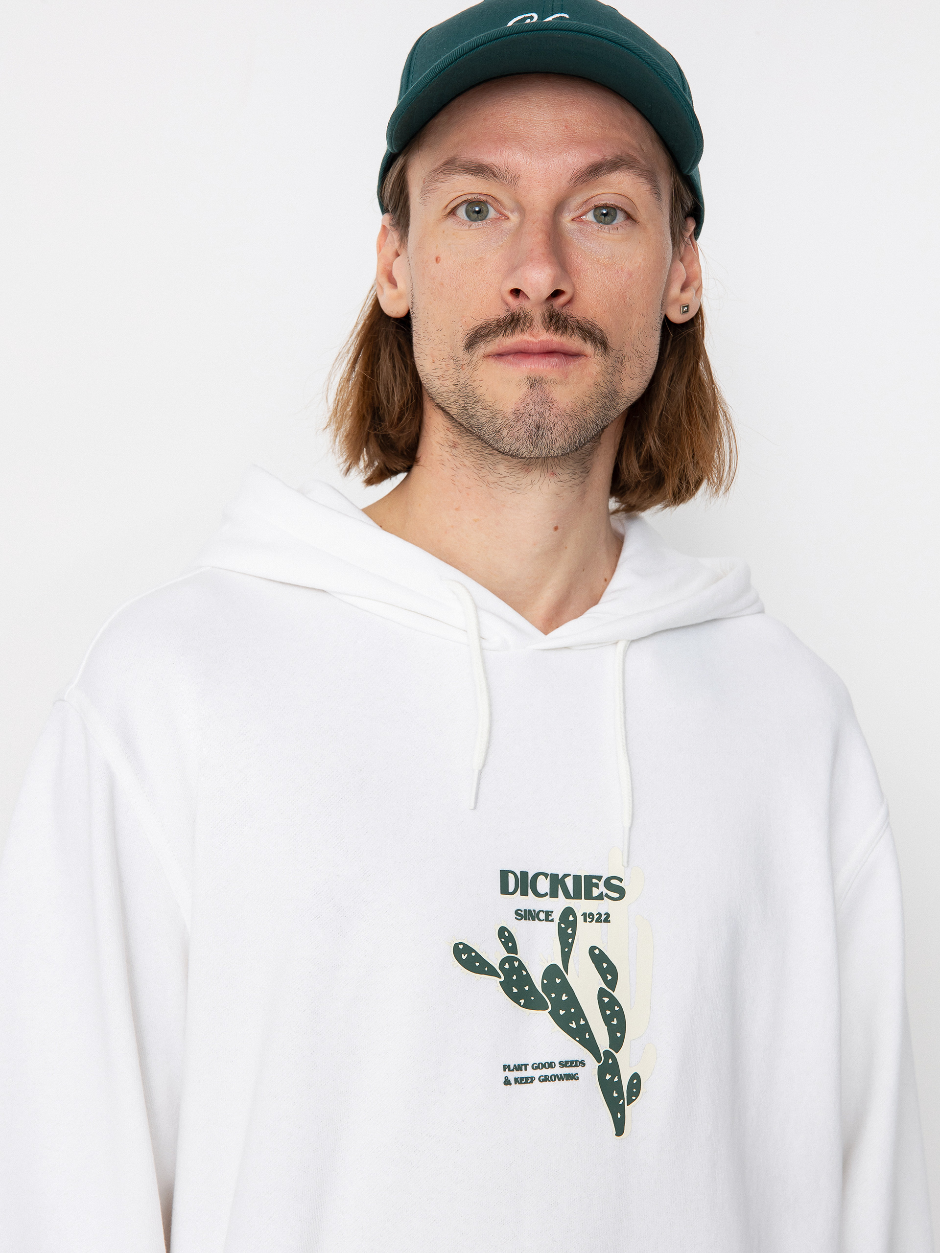 Mikina s kapucí Dickies Herndon HD (white)