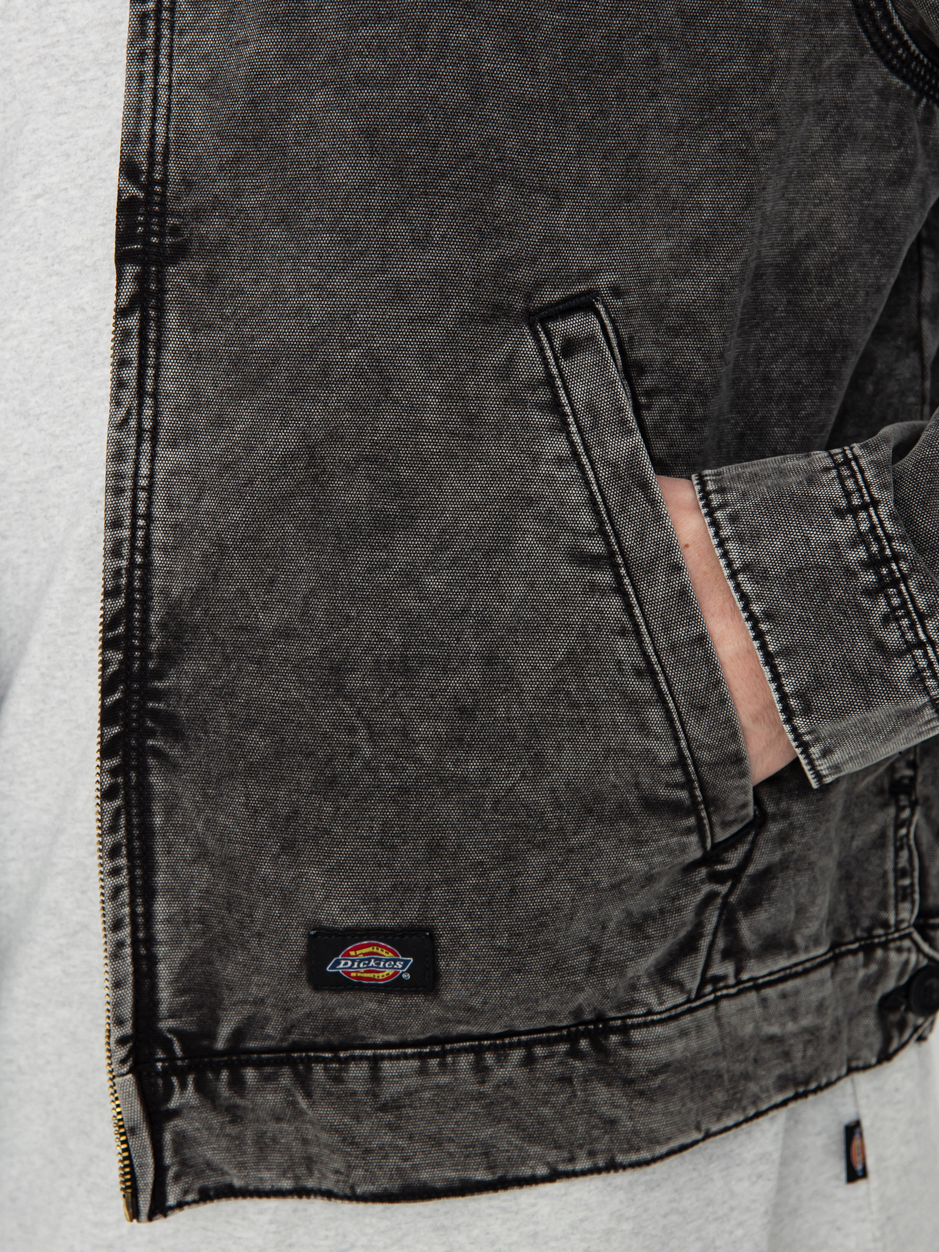 Bunda Dickies Newington (dble dye/acid wash black)