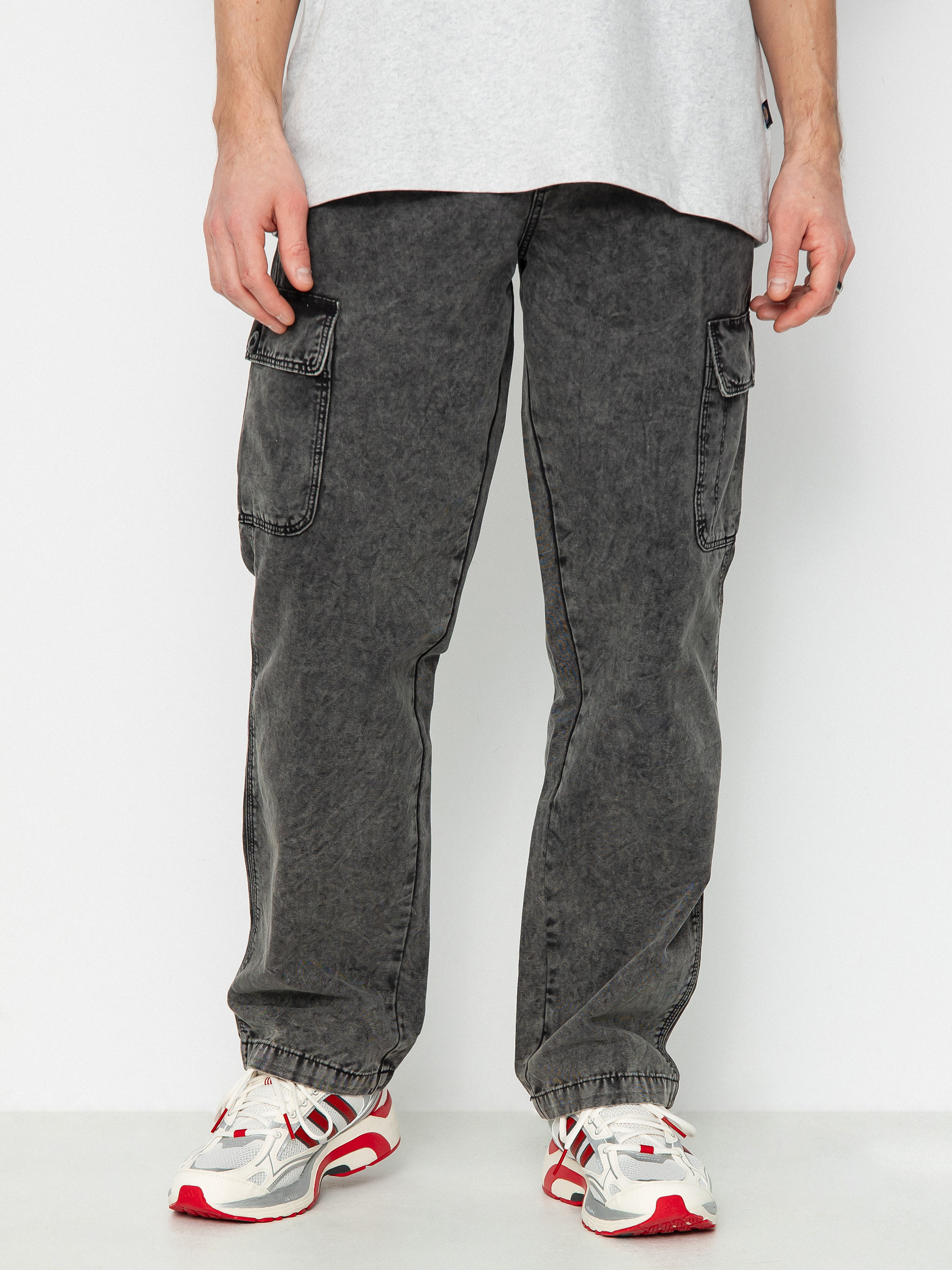 Kalhoty Dickies Newington (dble dye/acid wash black)