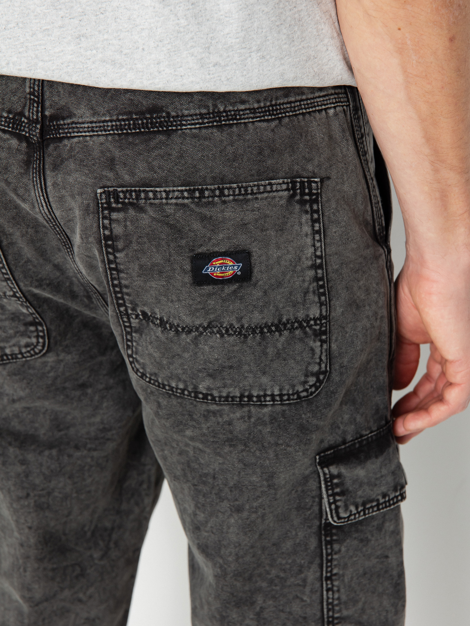 Kalhoty Dickies Newington (dble dye/acid wash black)