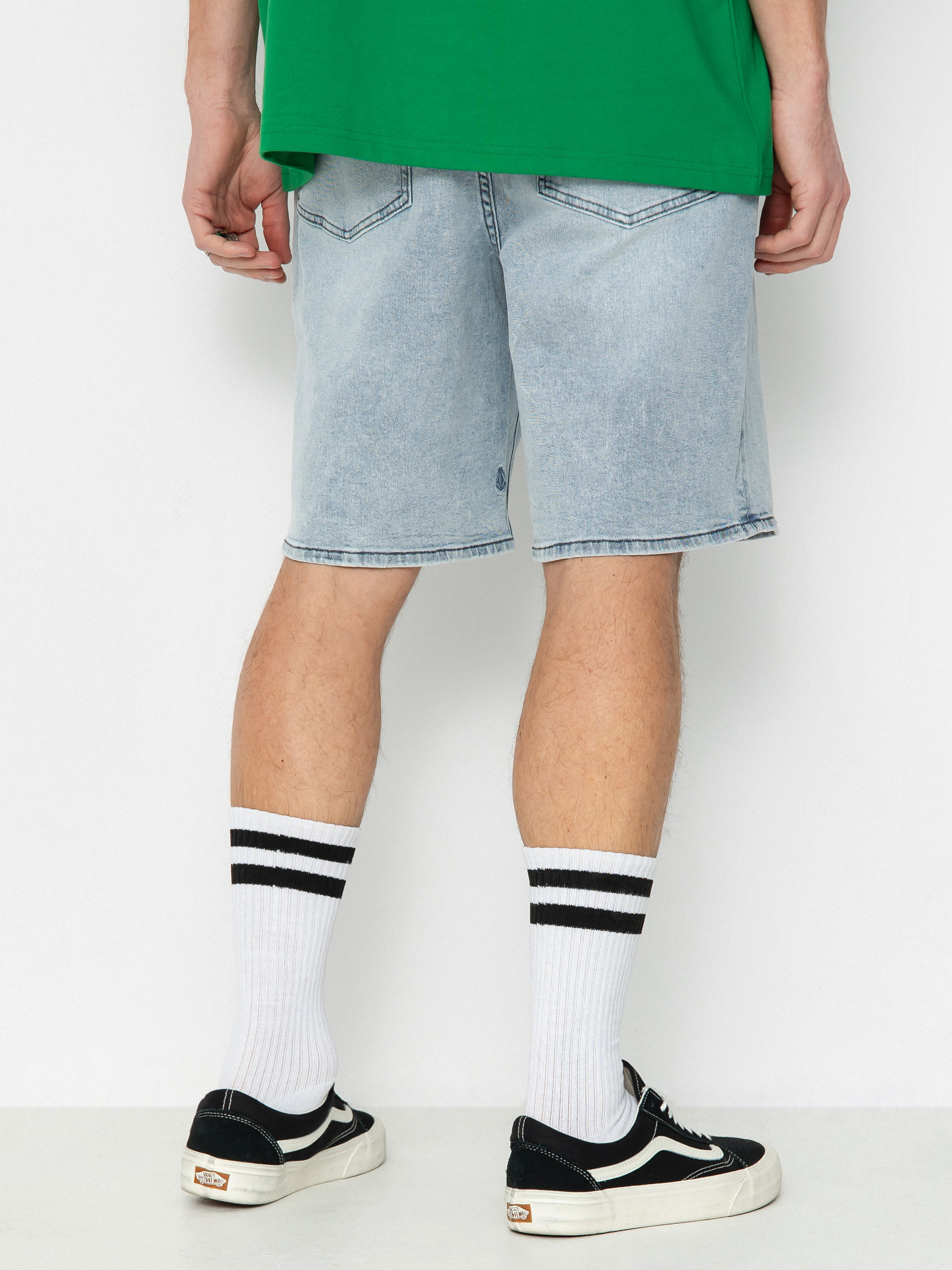 Kraťasy Volcom Billow Denim (desert dirt indigo)