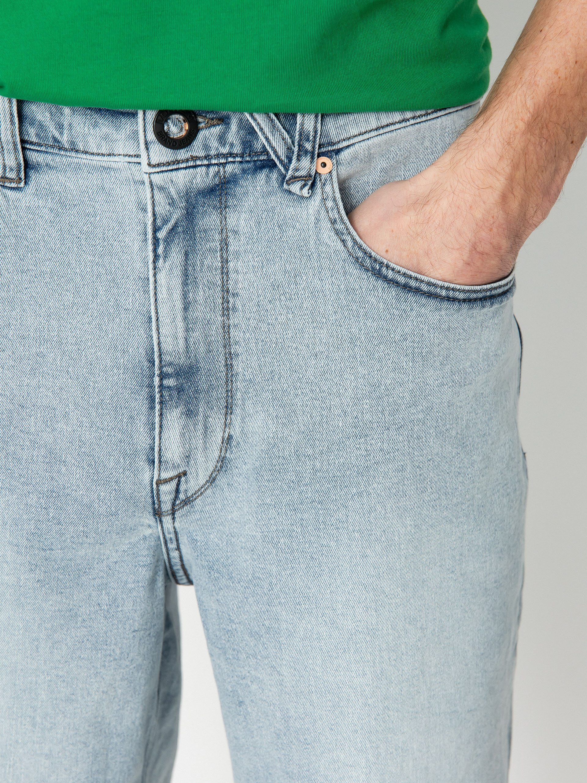 Kraťasy Volcom Billow Denim (desert dirt indigo)