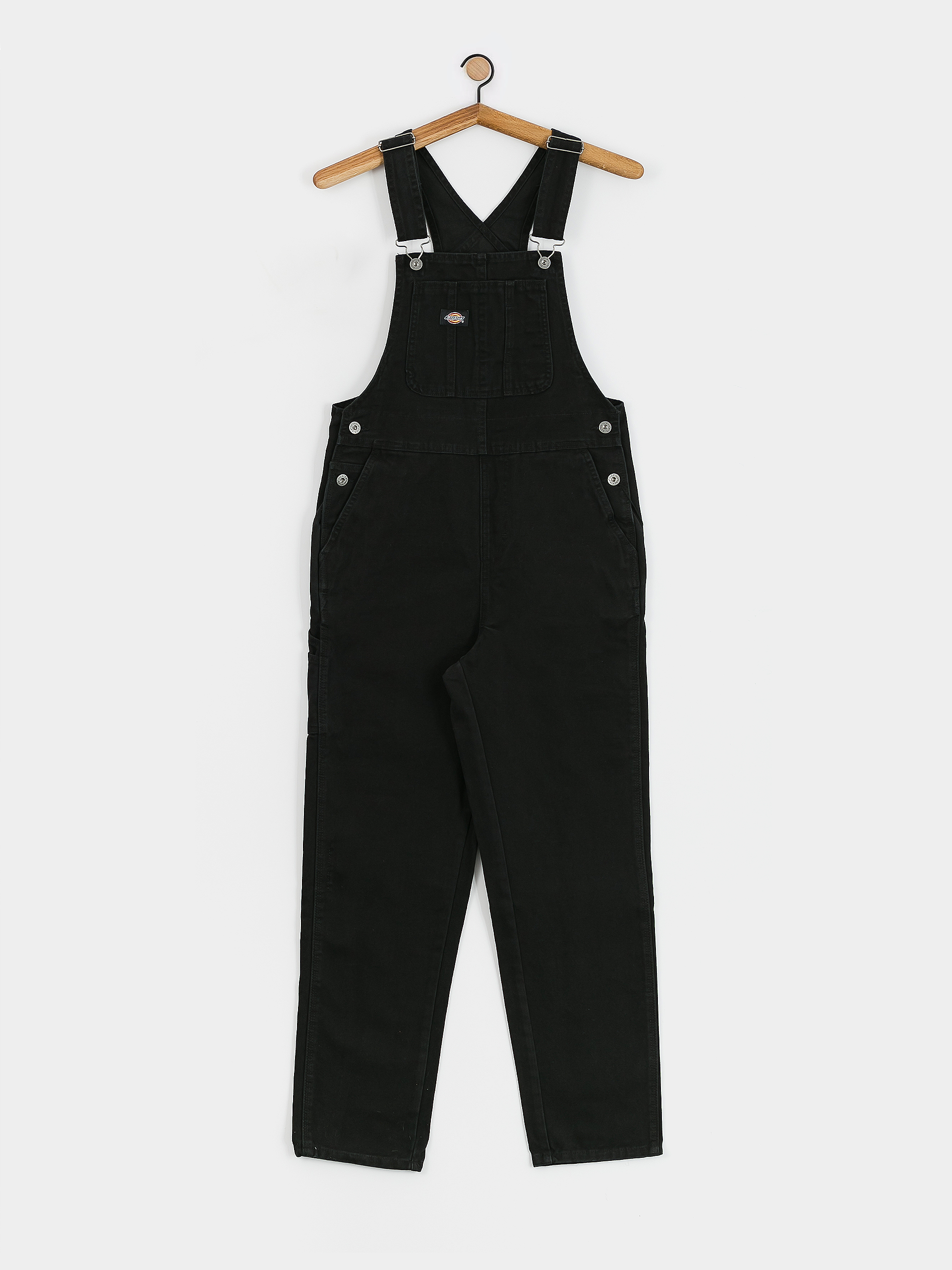 Kalhoty Dickies Duck Canvas Classic Bib Wmn (stone washed black)