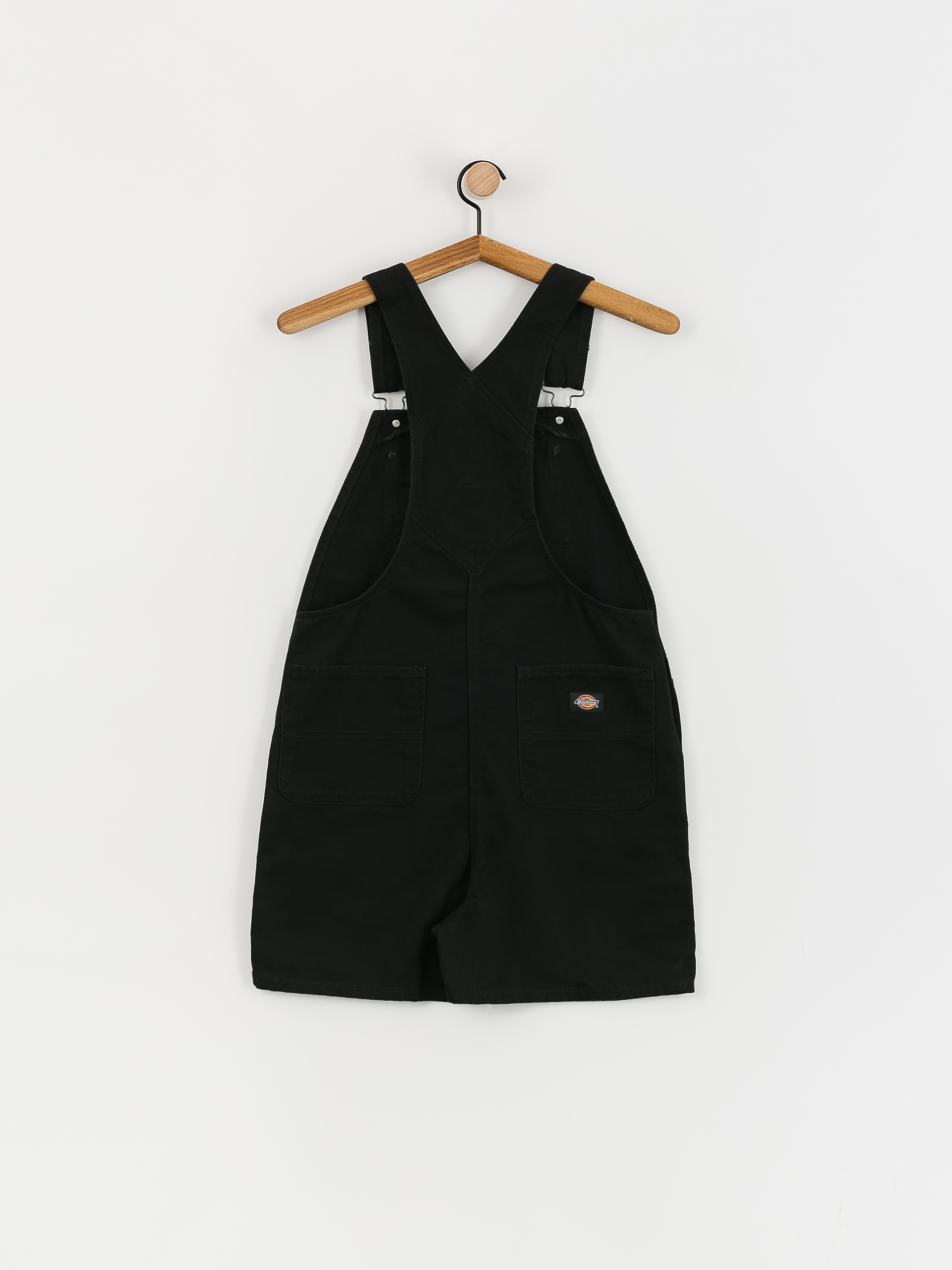 Kraťasy Dickies Duck Canvas Bib Wmn (stone washed black)