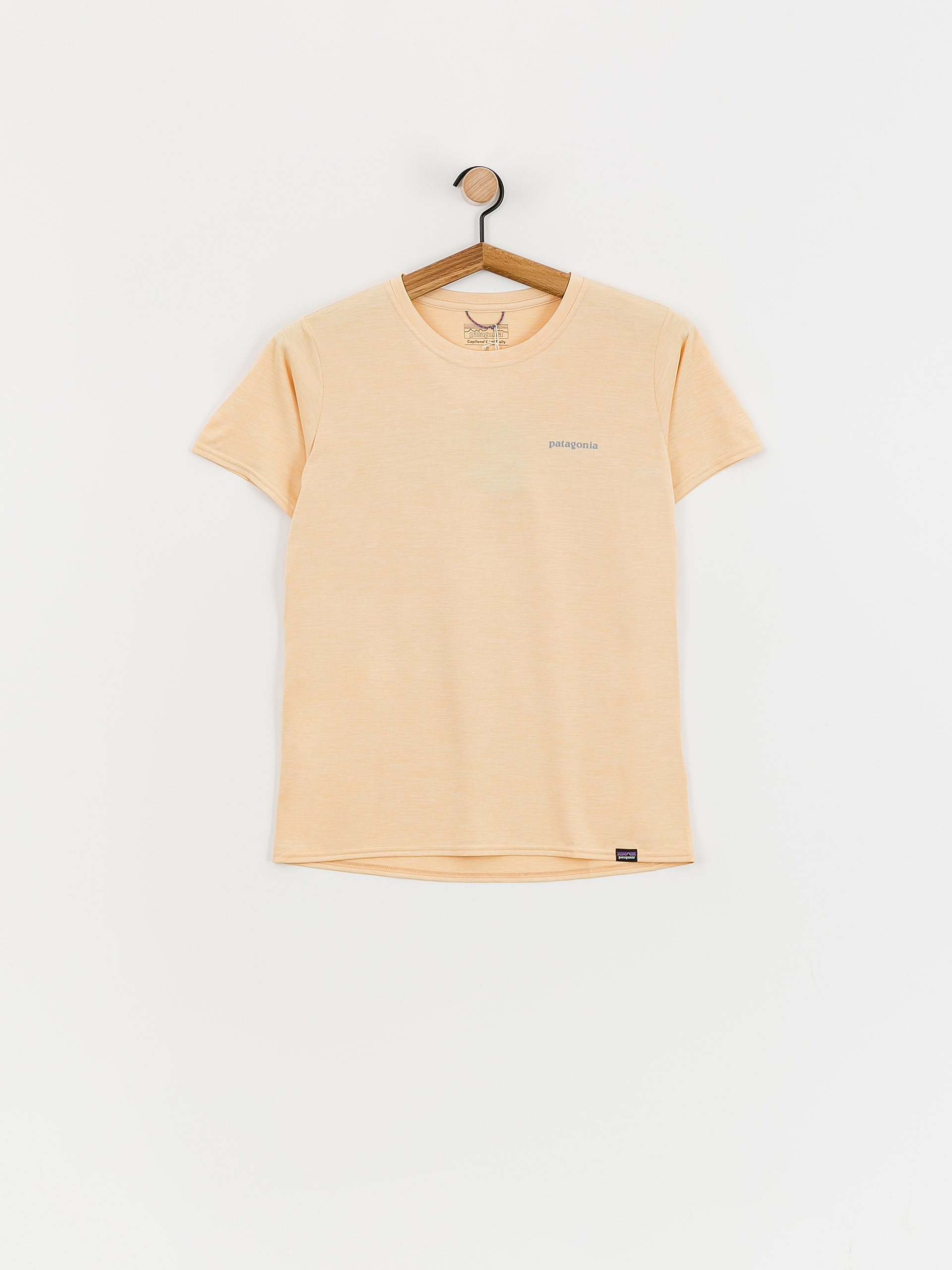 Tričko Patagonia Cap Cool Daily Graphic Wmn (boardshort logo sandy melon x-dye)