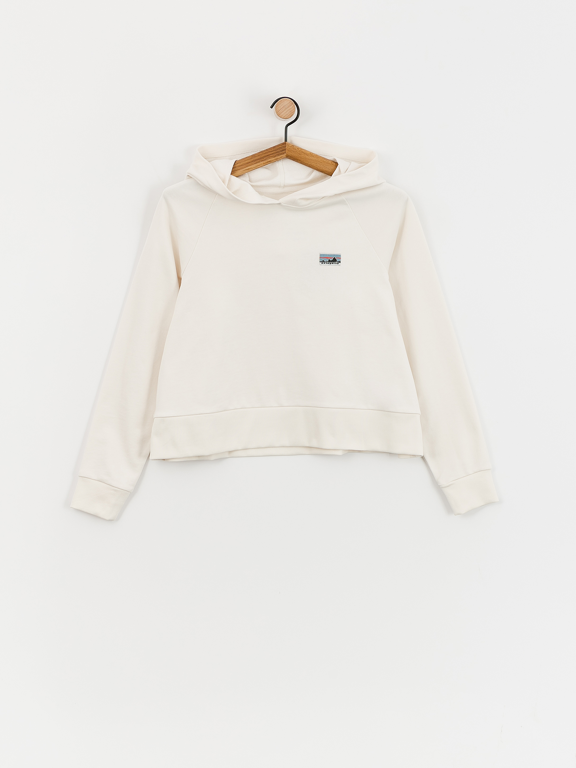 Mikina s kapucí Patagonia Regenerative Organic Certified Cotton Essential HD Wmn (wool white)