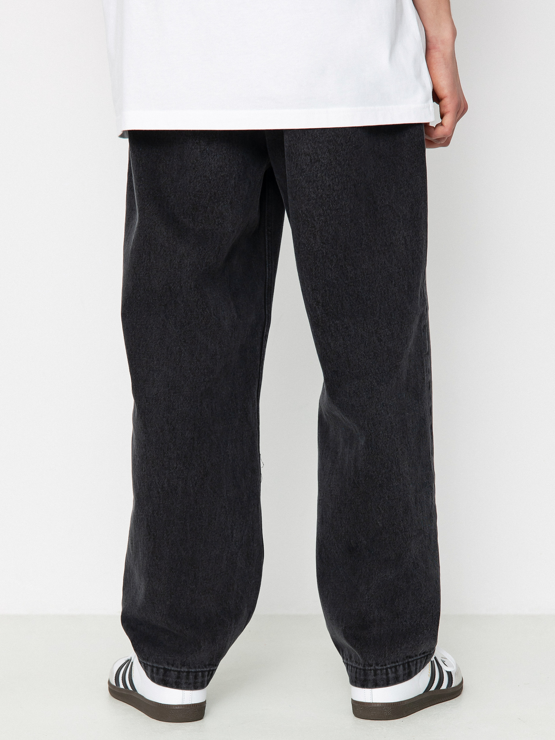 Kalhoty OBEY Fubar Pleated Denim (faded black)