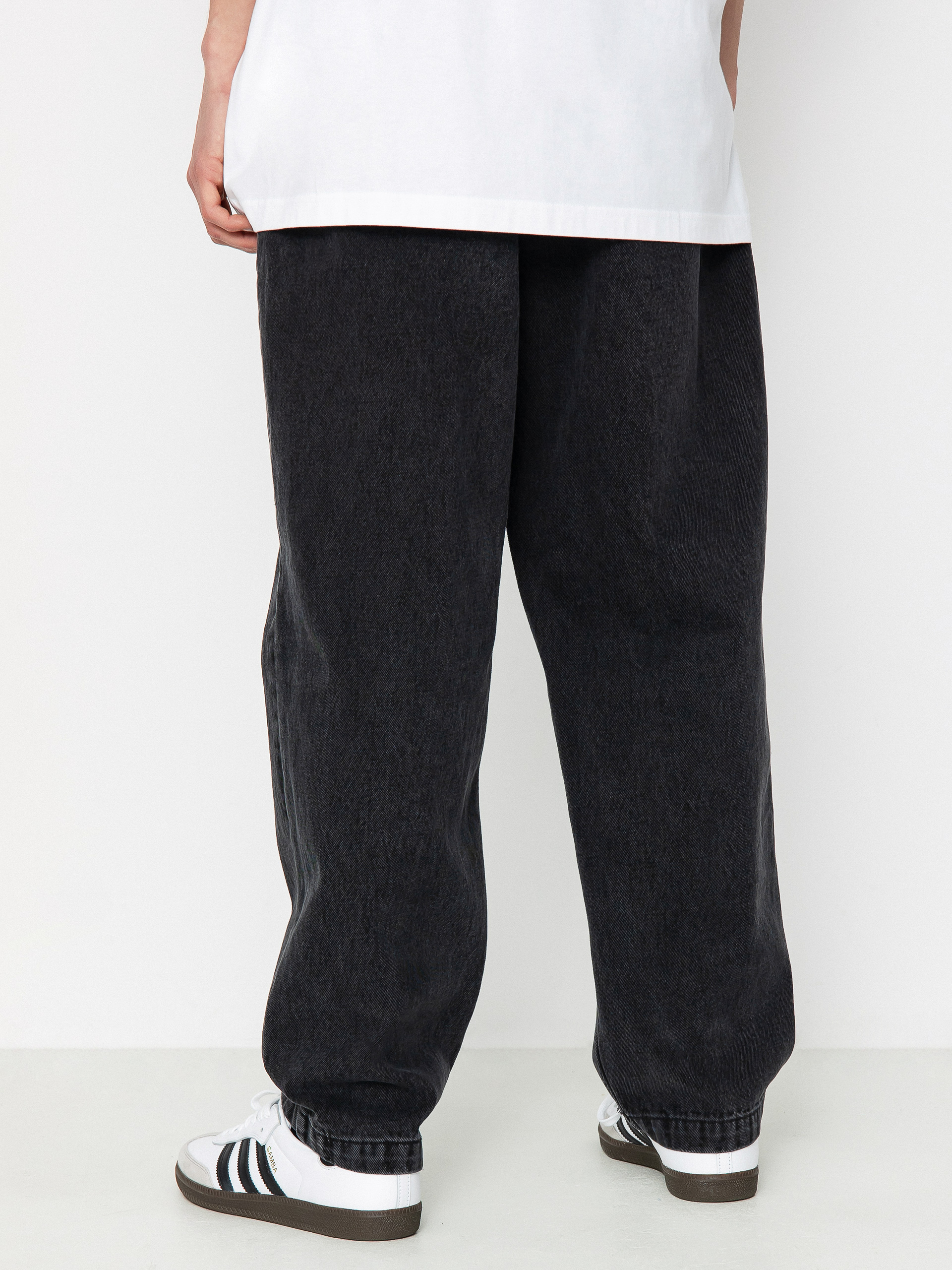 Kalhoty OBEY Fubar Pleated Denim (faded black)