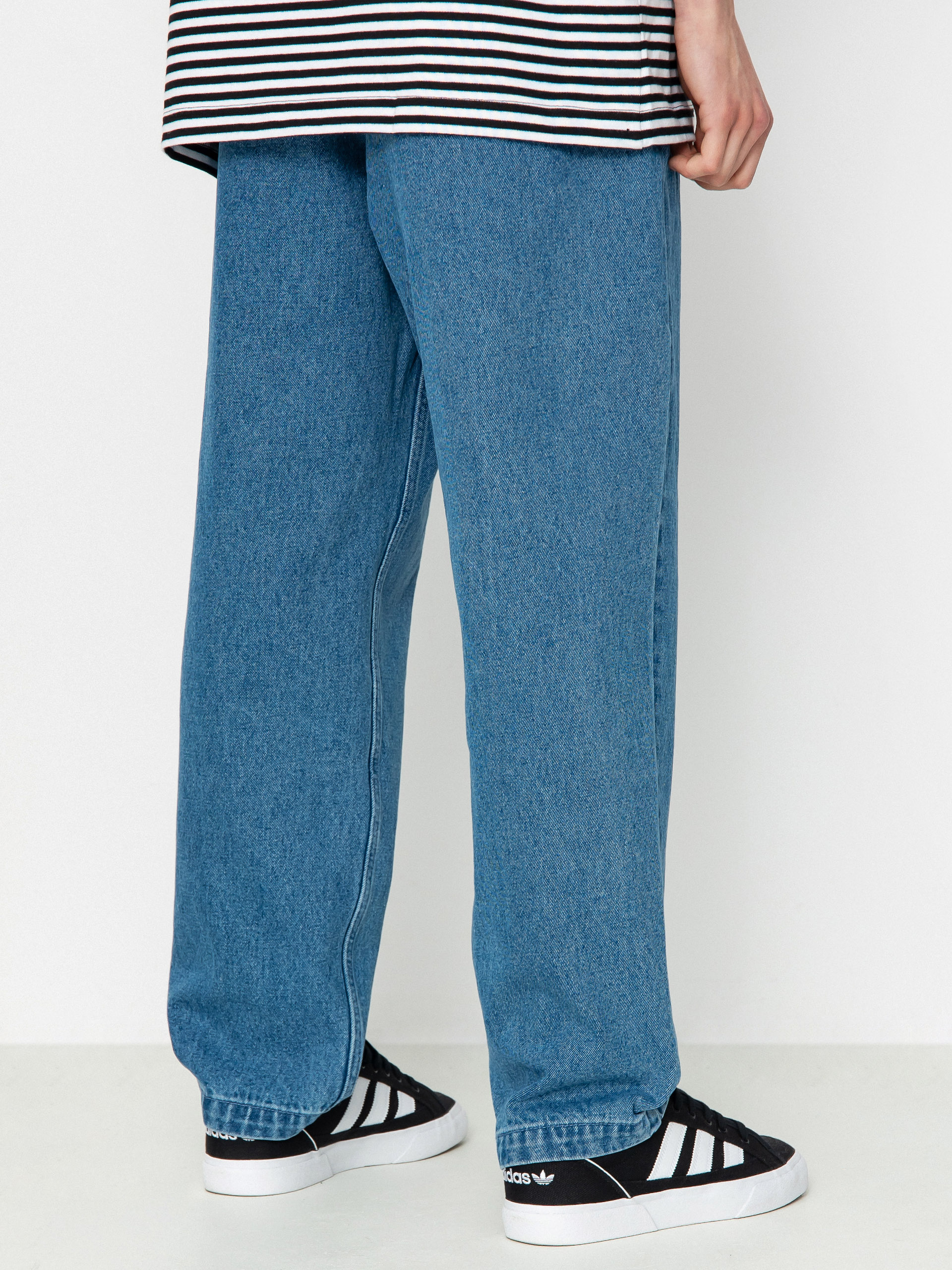 Kalhoty OBEY Fubar Pleated Denim (light indigo)