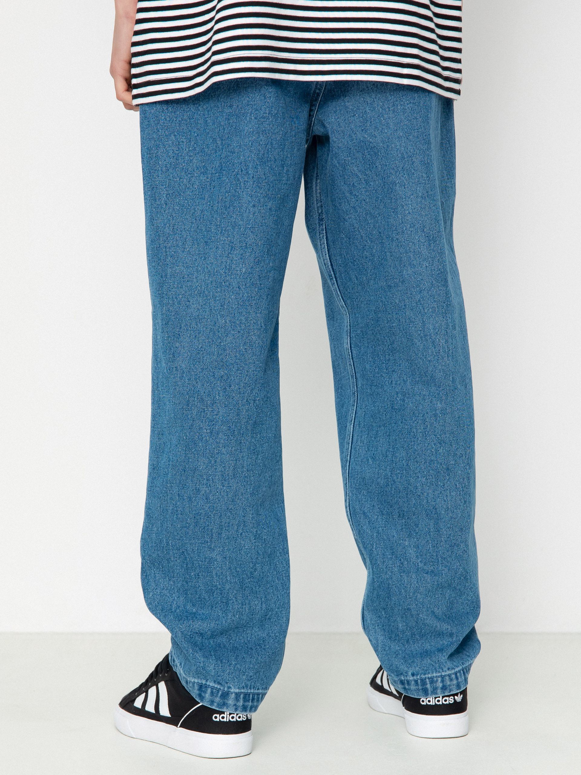 Kalhoty OBEY Fubar Pleated Denim (light indigo)