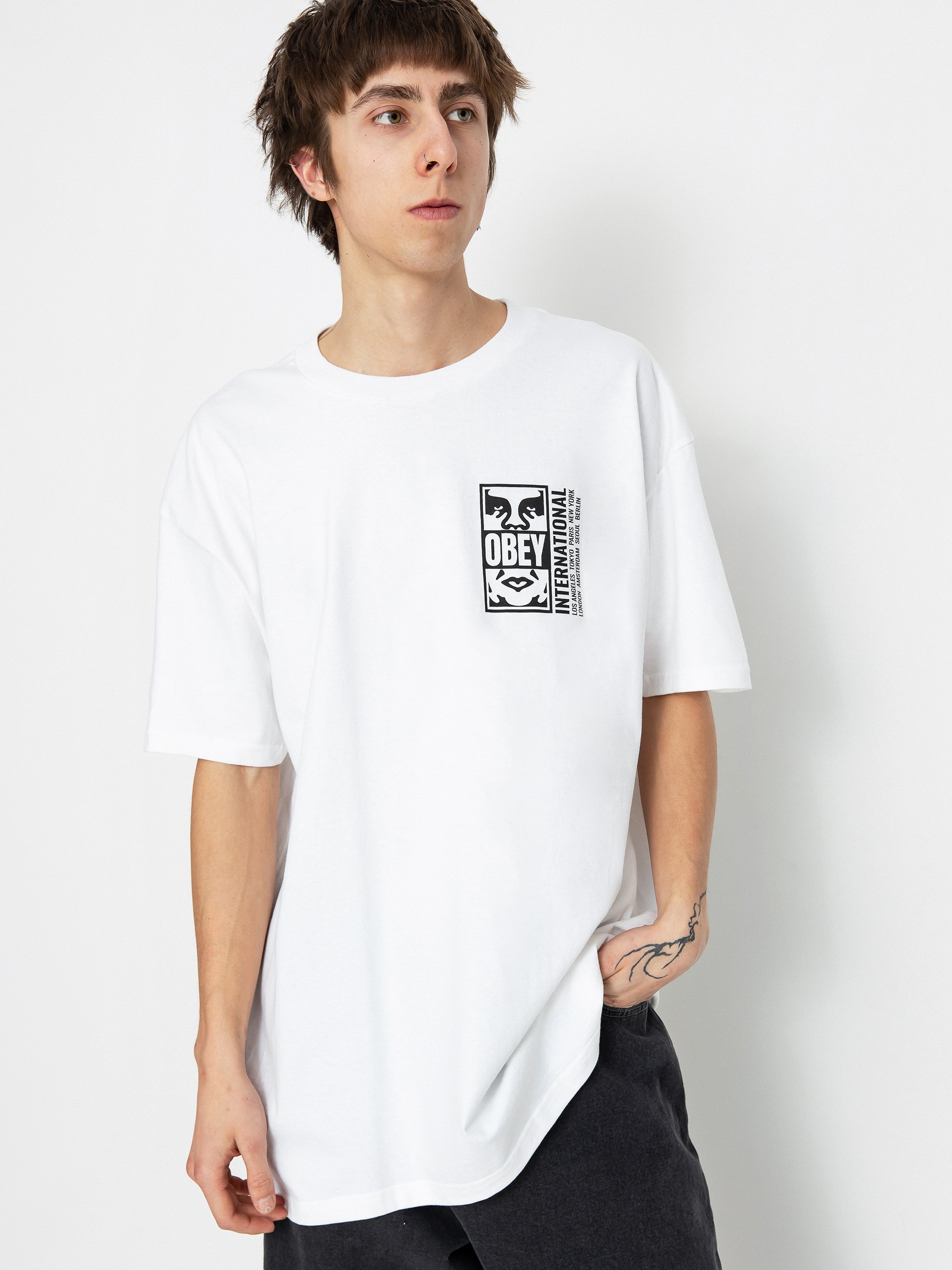 Tričko OBEY Icon Split (white)