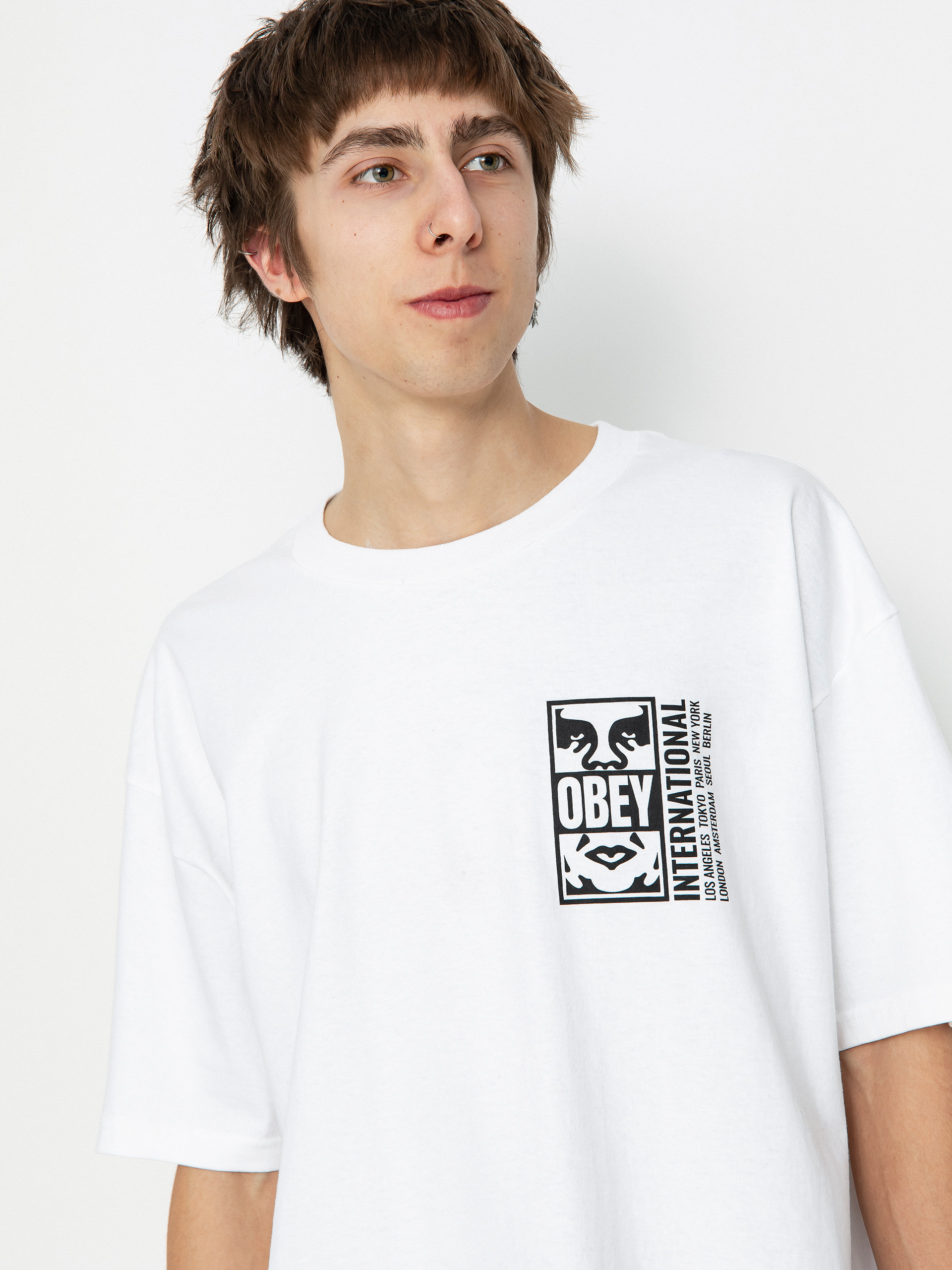 Tričko OBEY Icon Split (white)