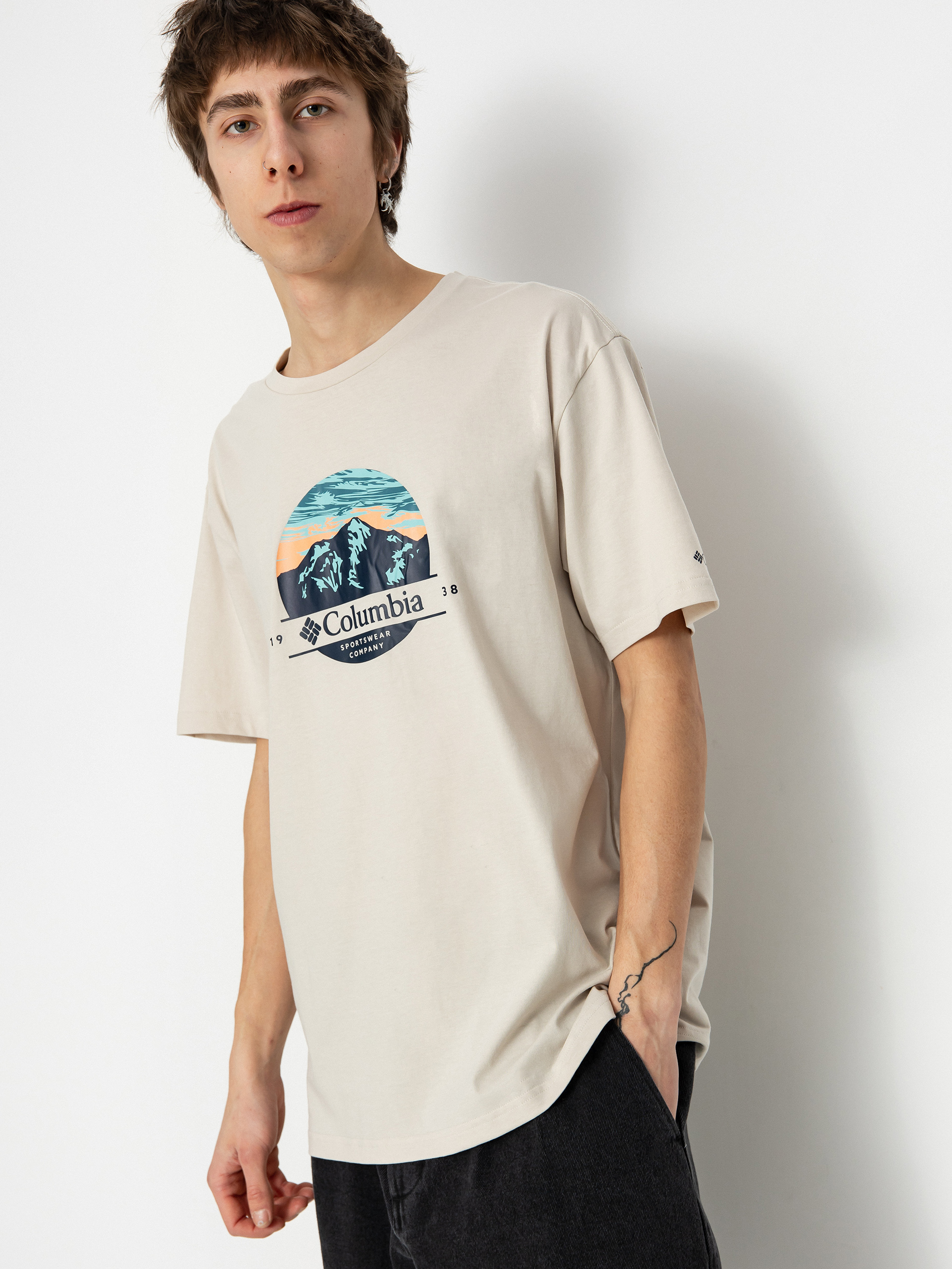 Tričko Columbia Path Lake II (dark stone/scoped view)