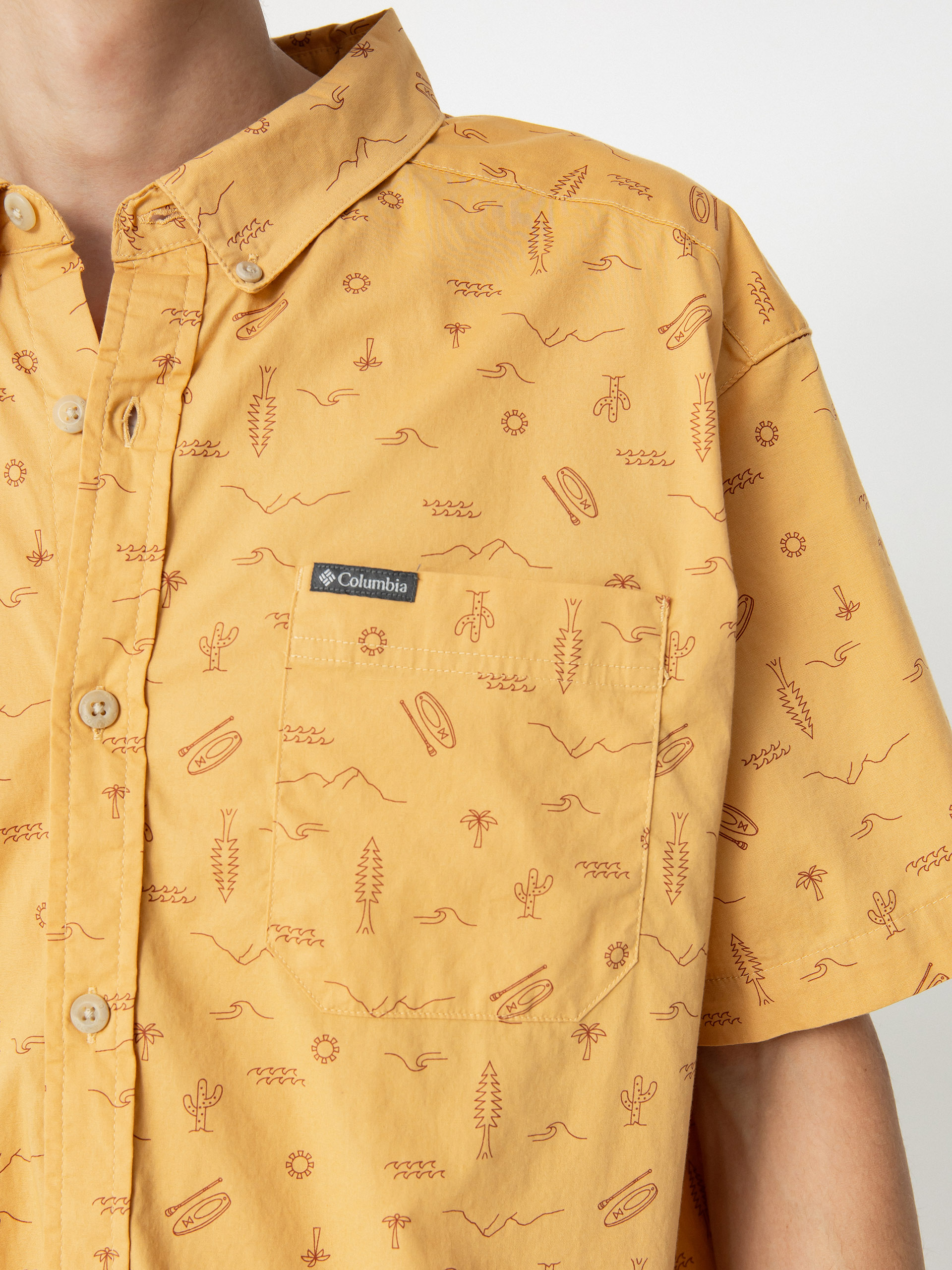 Košile Columbia Rapid Rivers Printed (light camel explorer)