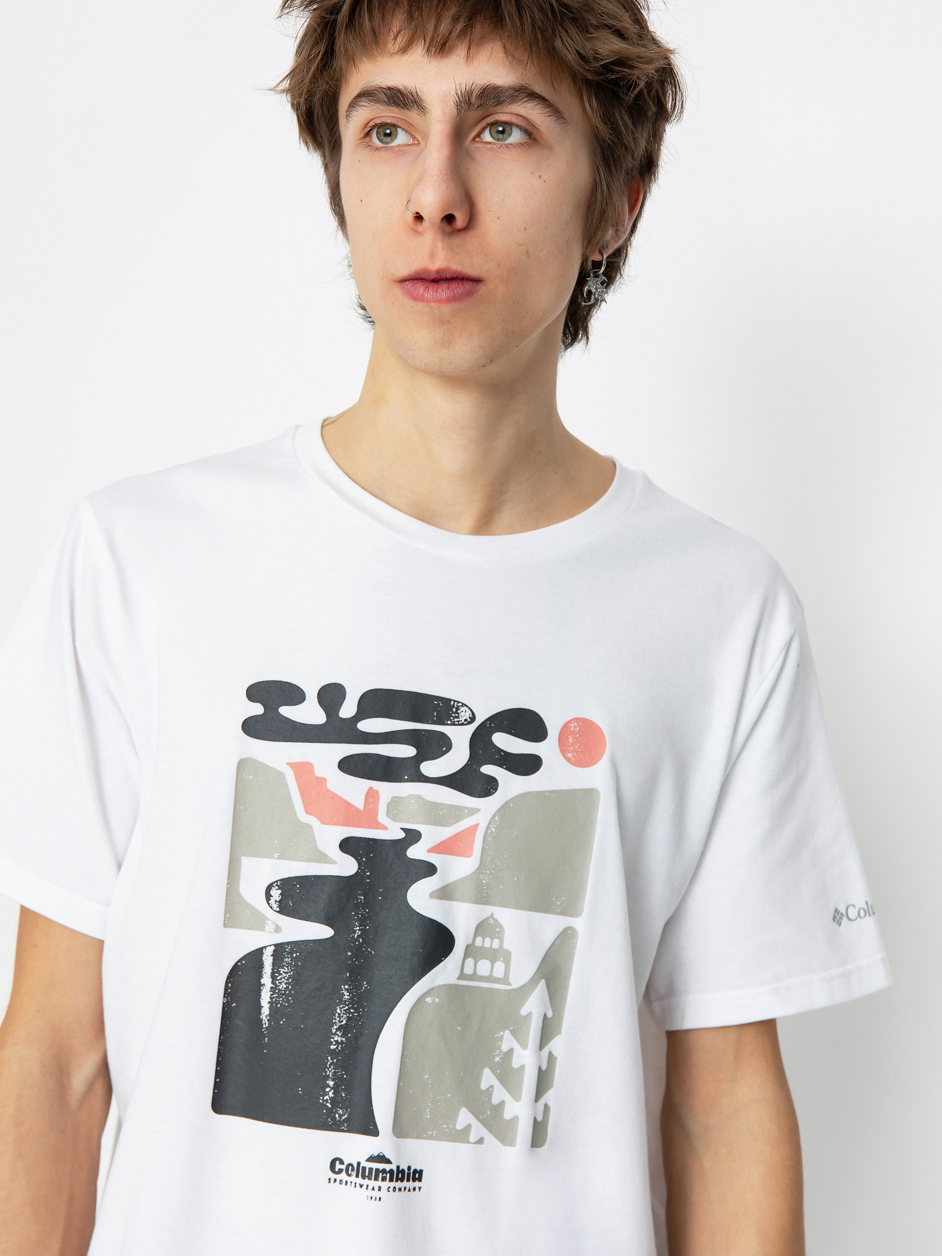 Tričko Columbia Sun Trek (white/simple gorge)