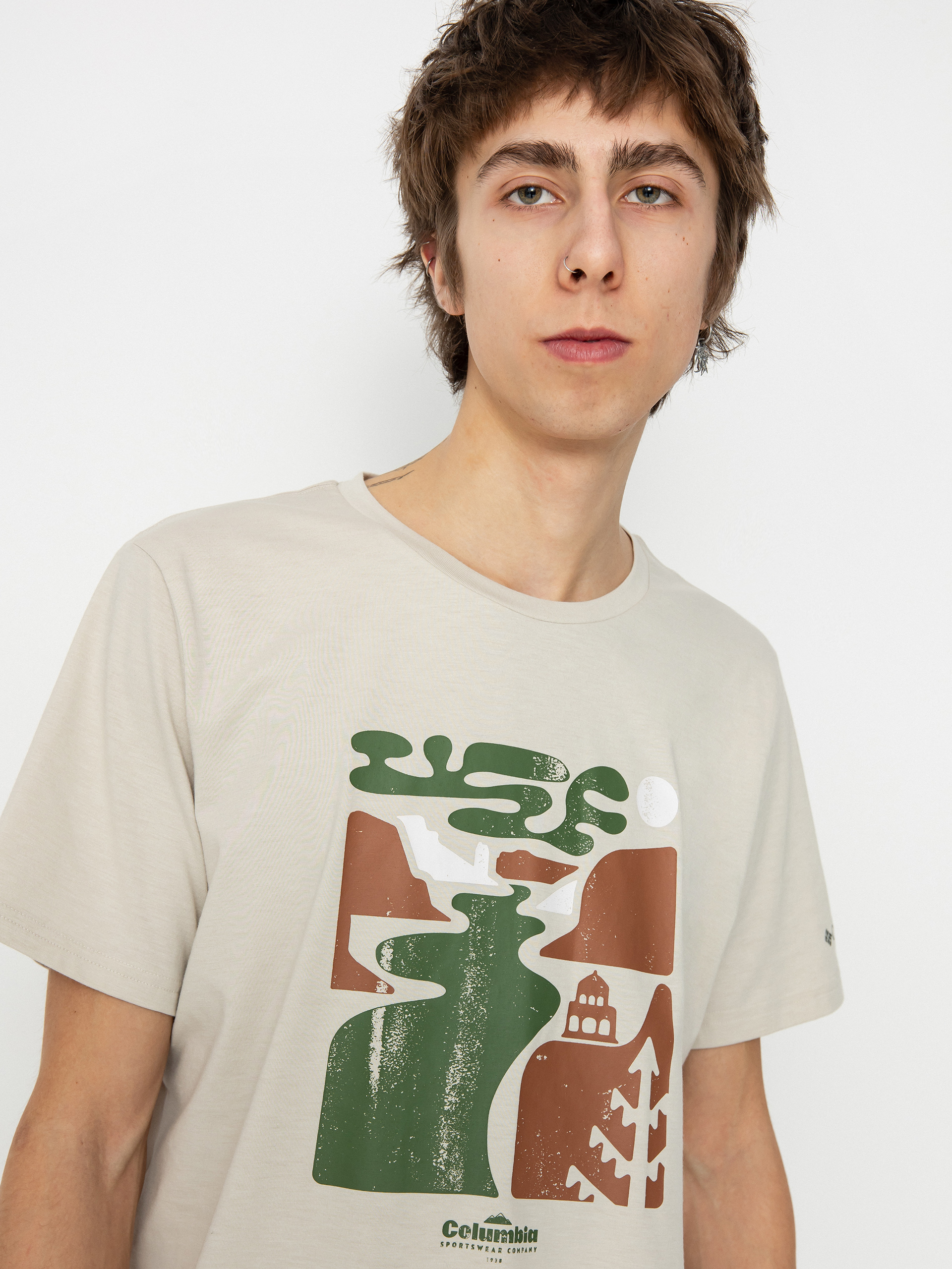 Tričko Columbia Sun Trek (dark stone/simple gorge)