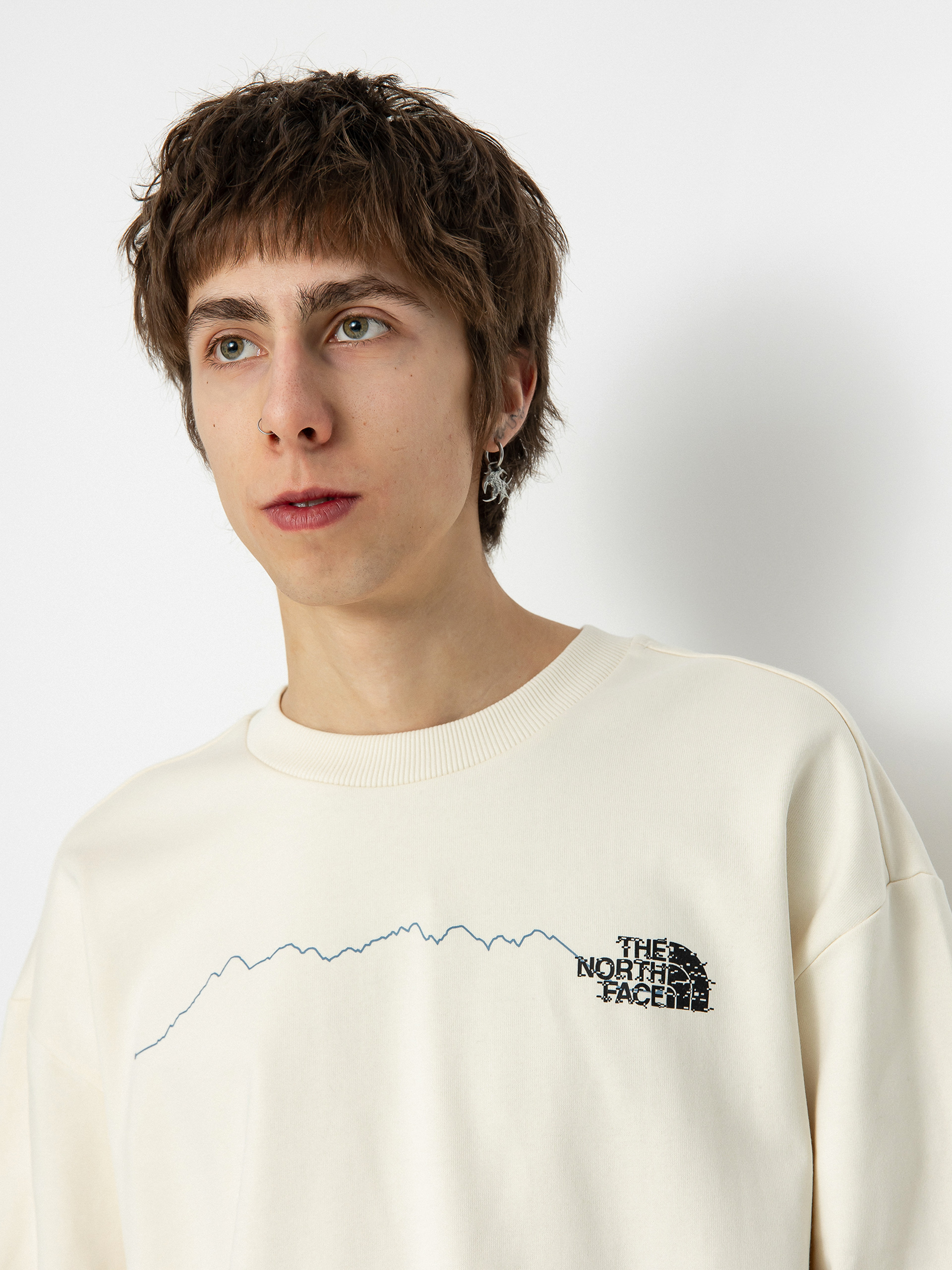 Mikina The North Face Nse Graphic Crew (white dune)