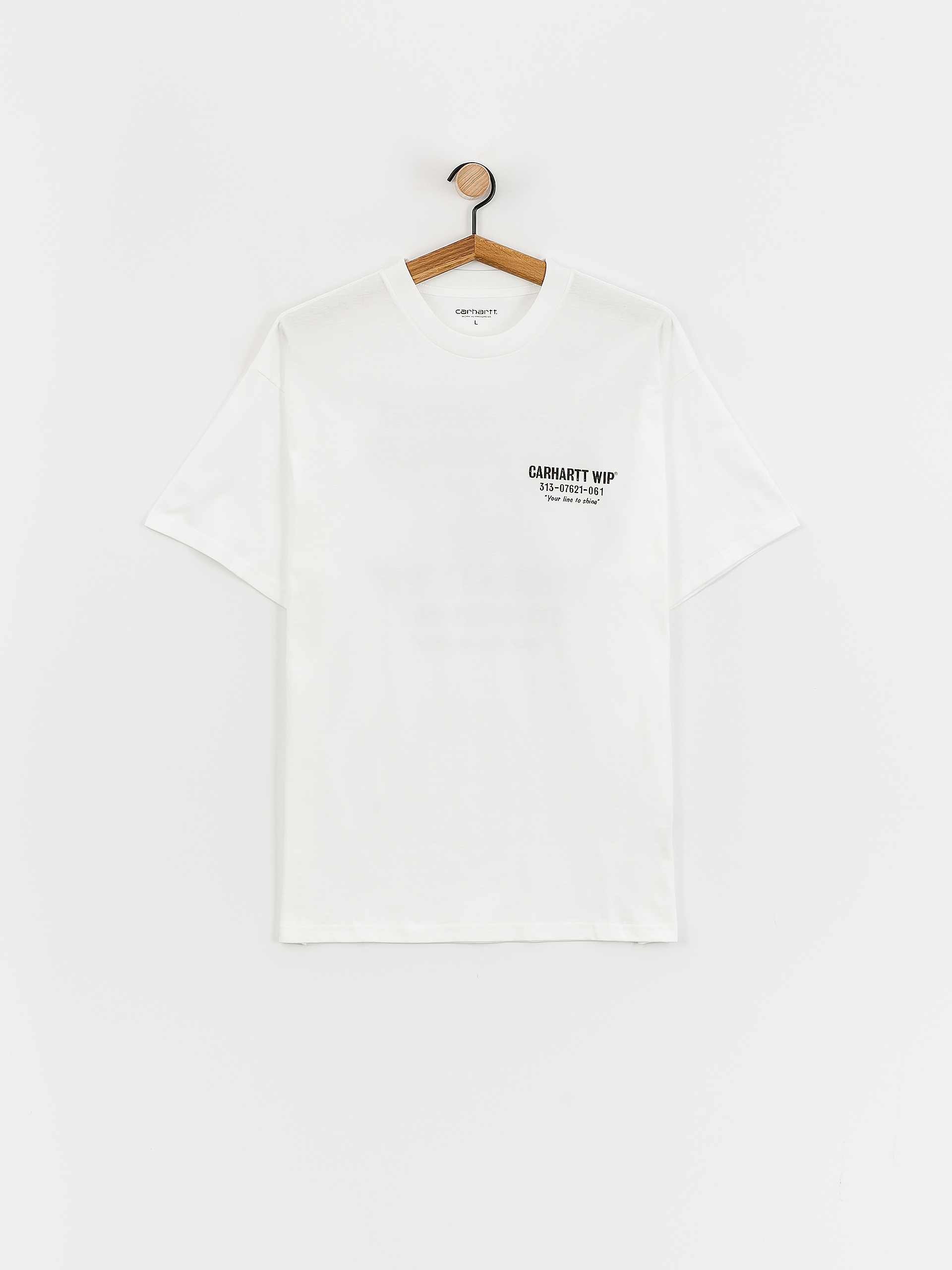 Tričko Carhartt WIP Less Troubles (white/black)
