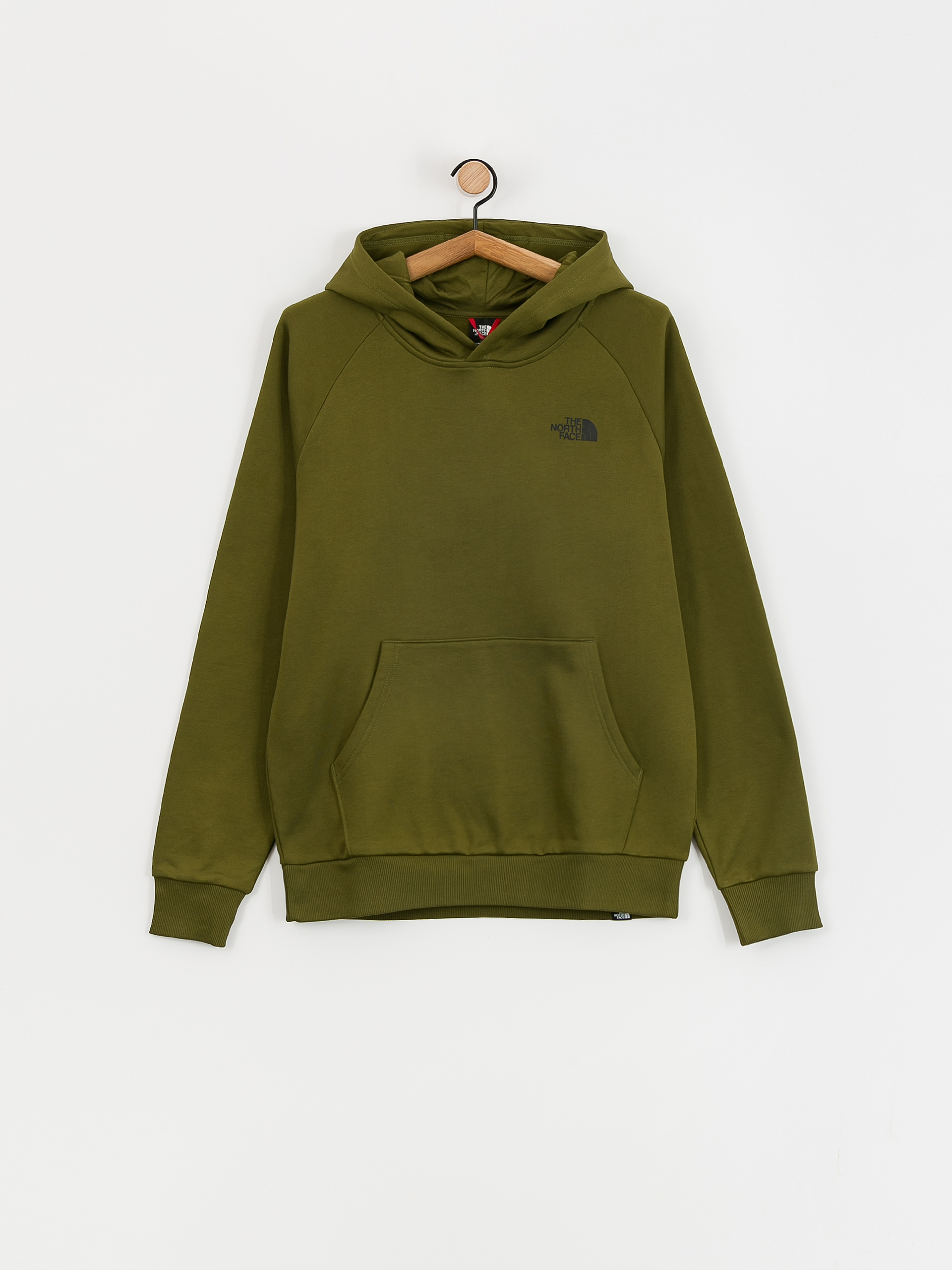 Mikina s kapucí The North Face Raglan Redbox HD (forest olive)