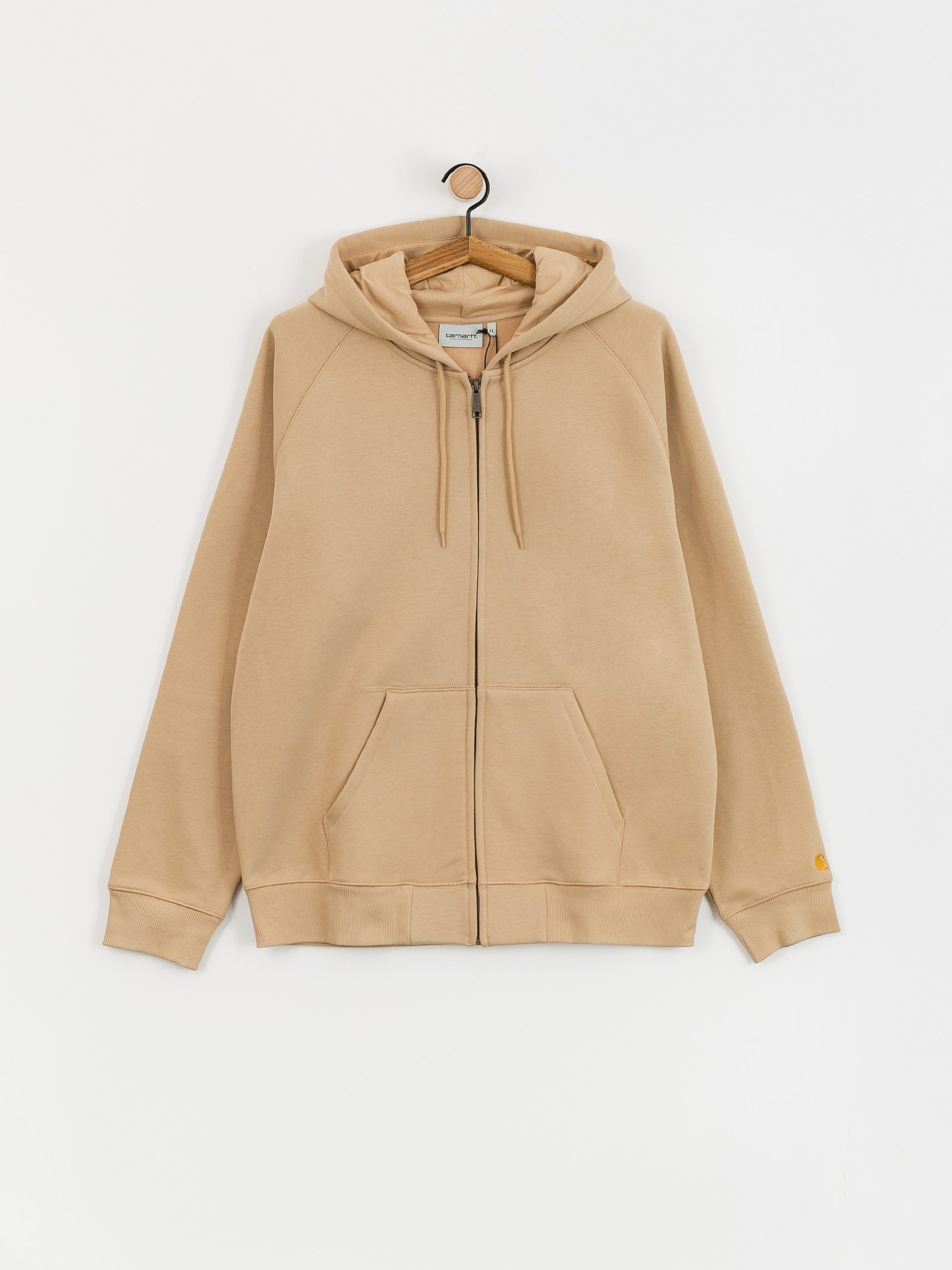 Mikina s kapucí Carhartt WIP Chase ZHD (sable/gold)